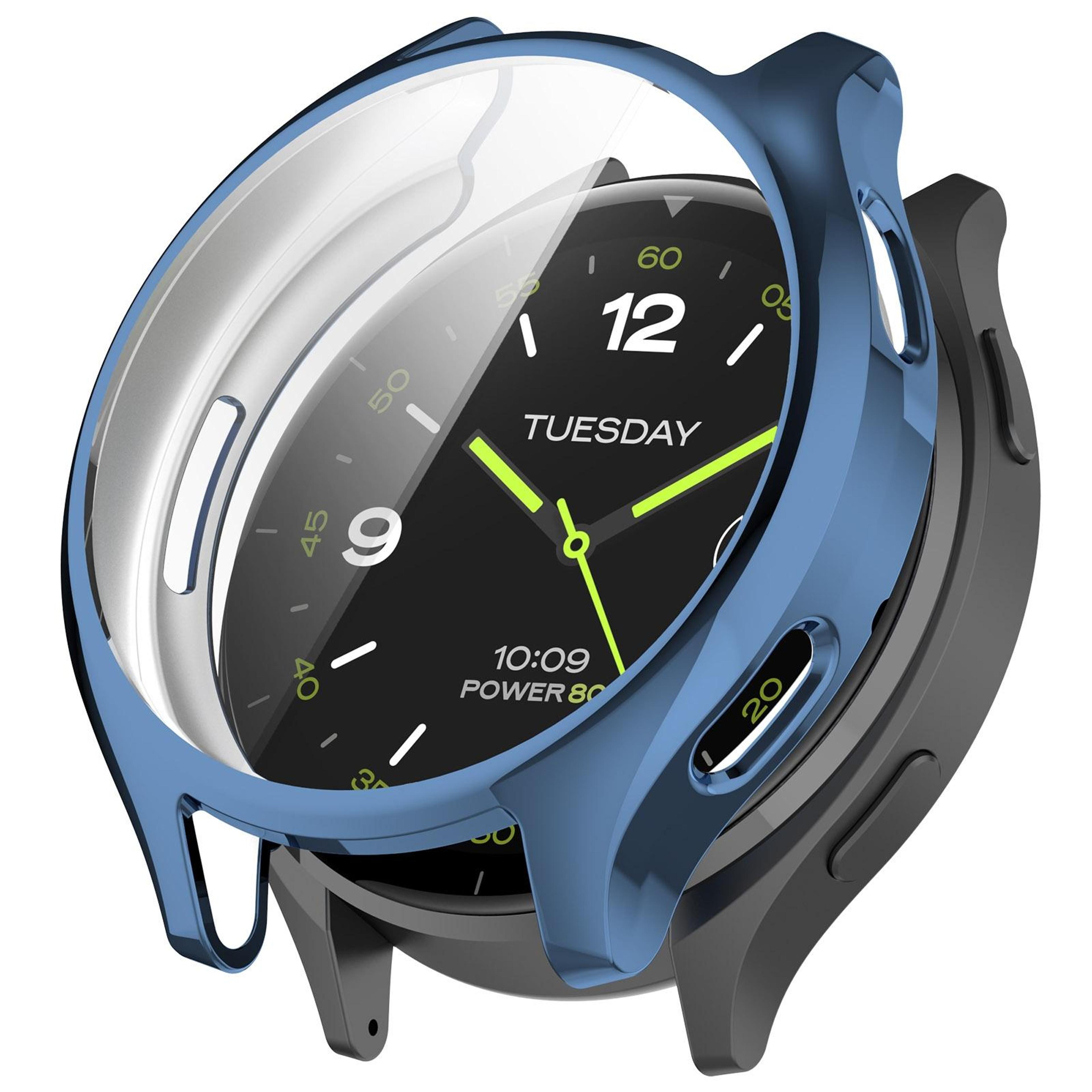 xiaomi watch 2 full coverage tpu watch protective case with electroplated finish