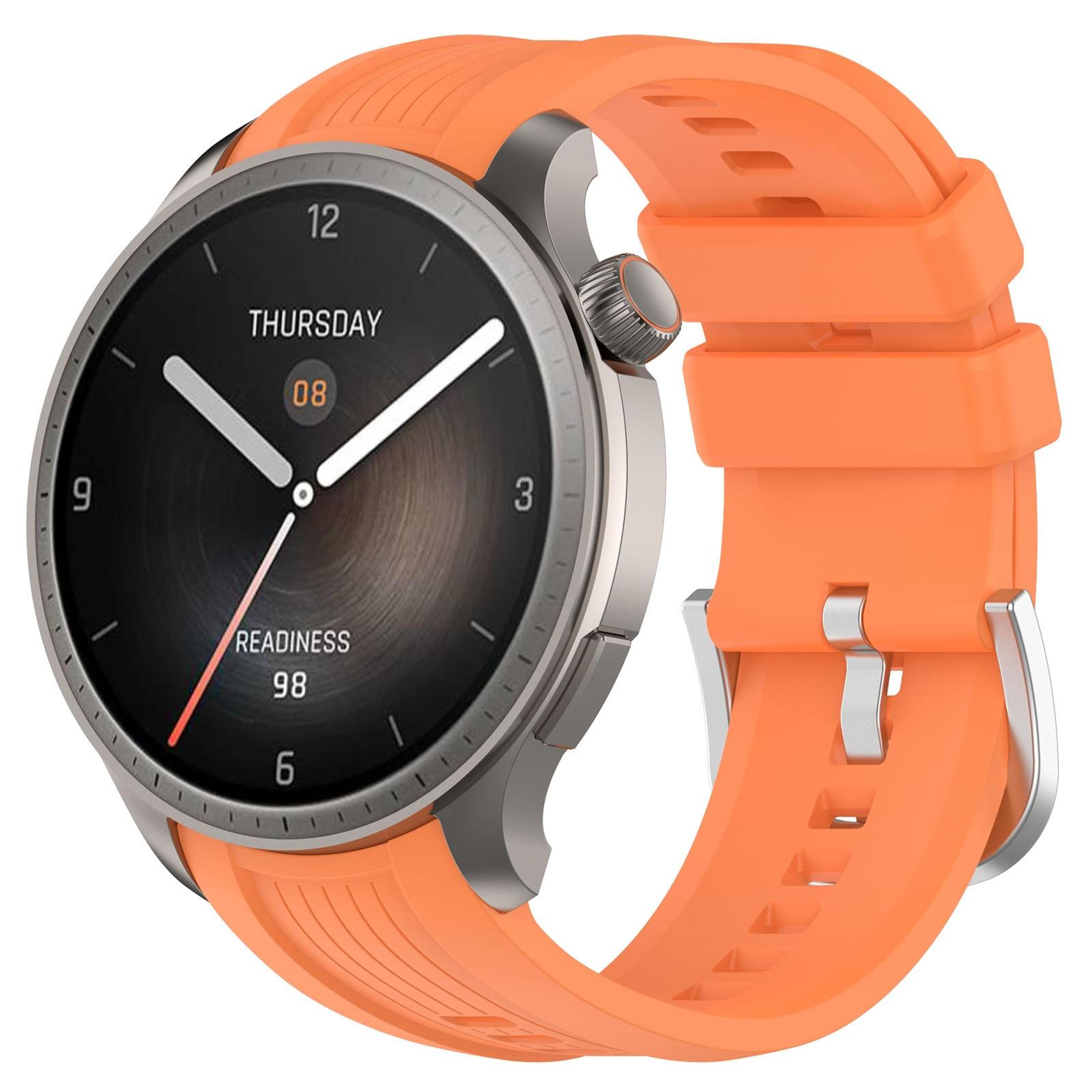 amazfit balance silicone watch band with vertical texture waterproof replacement strap