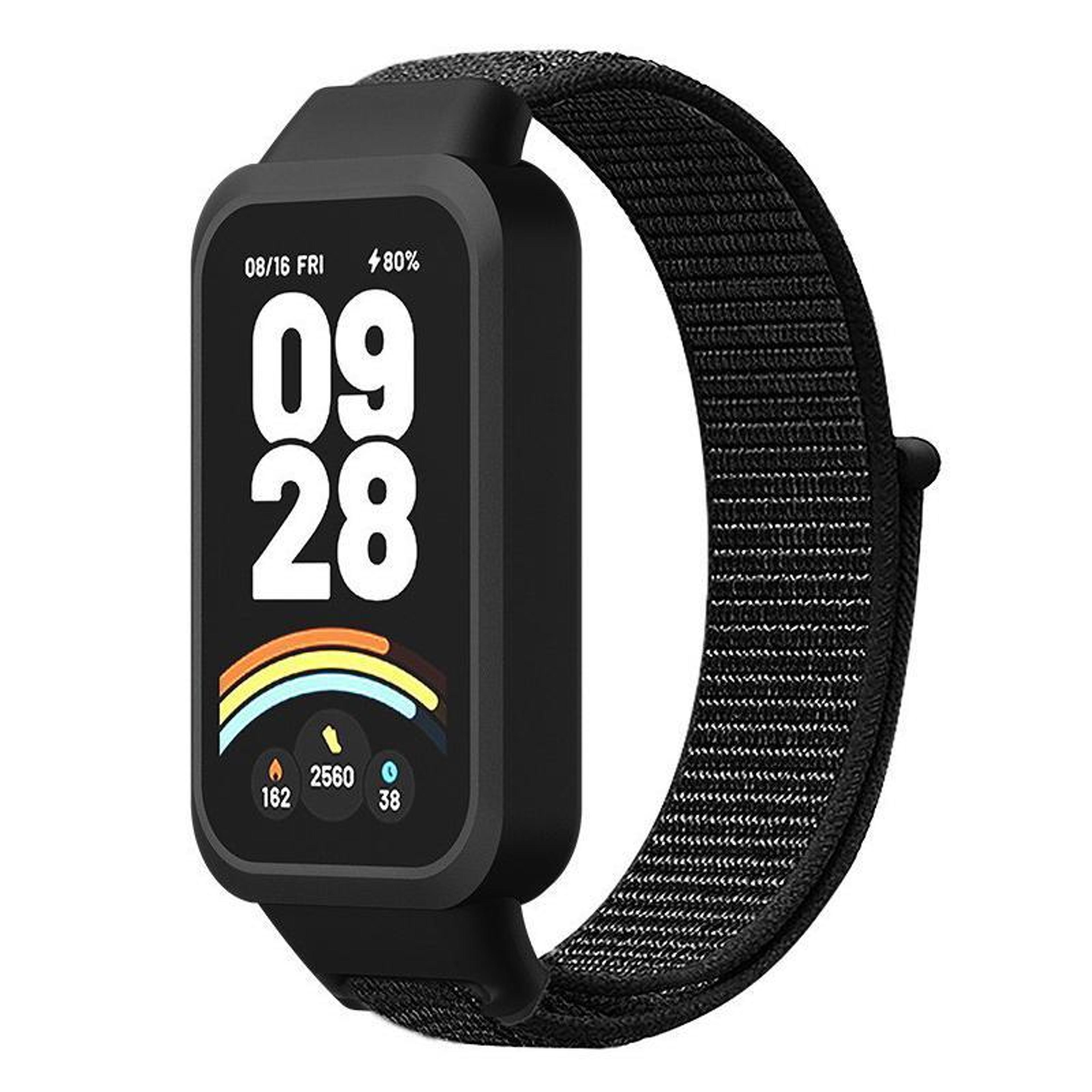 xdfind xiaomi smart band 9 active band nylon watch band with protective cover for redmi band 3