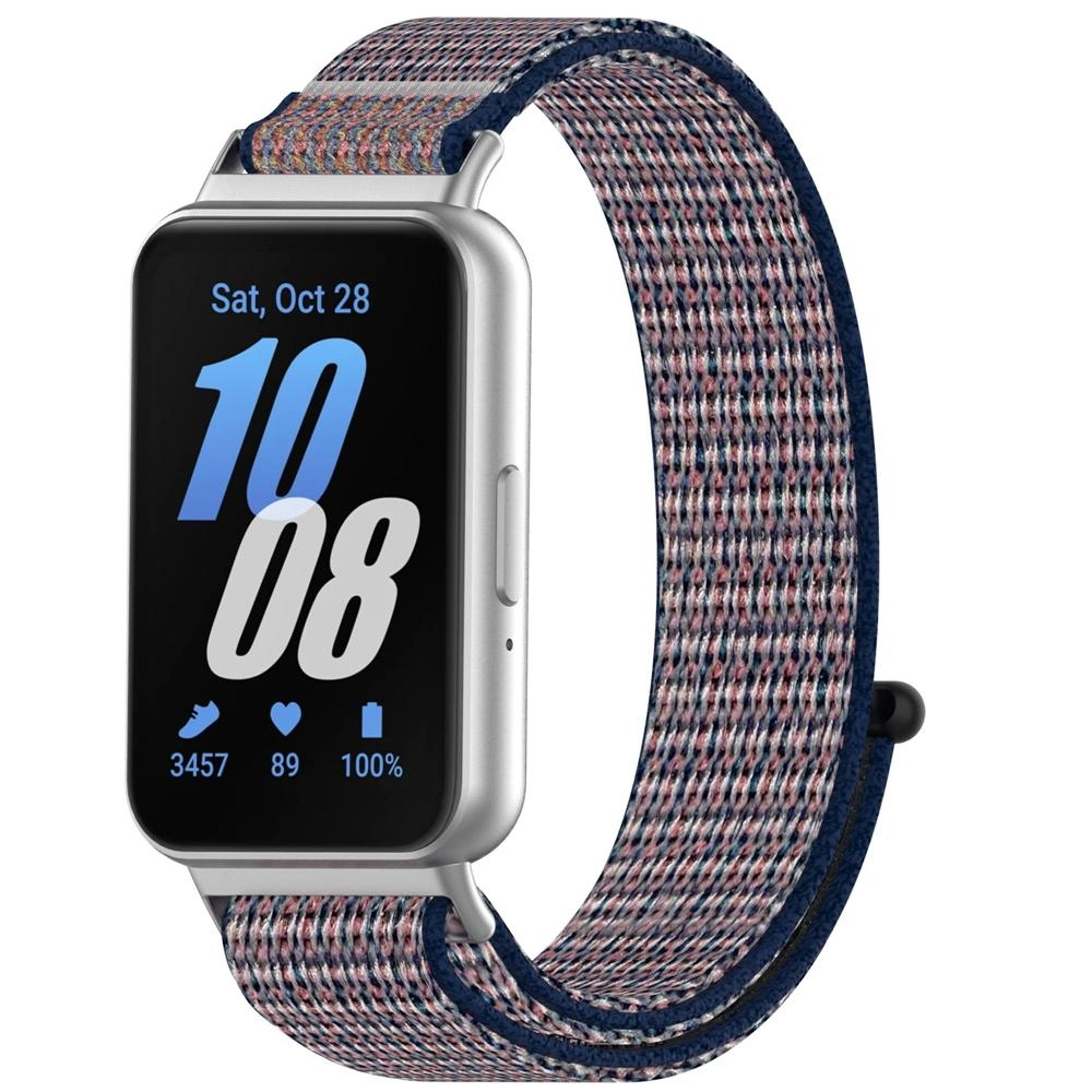 samsung galaxy fit 3 nylon watch band adjustable hook and loop replacement strap
