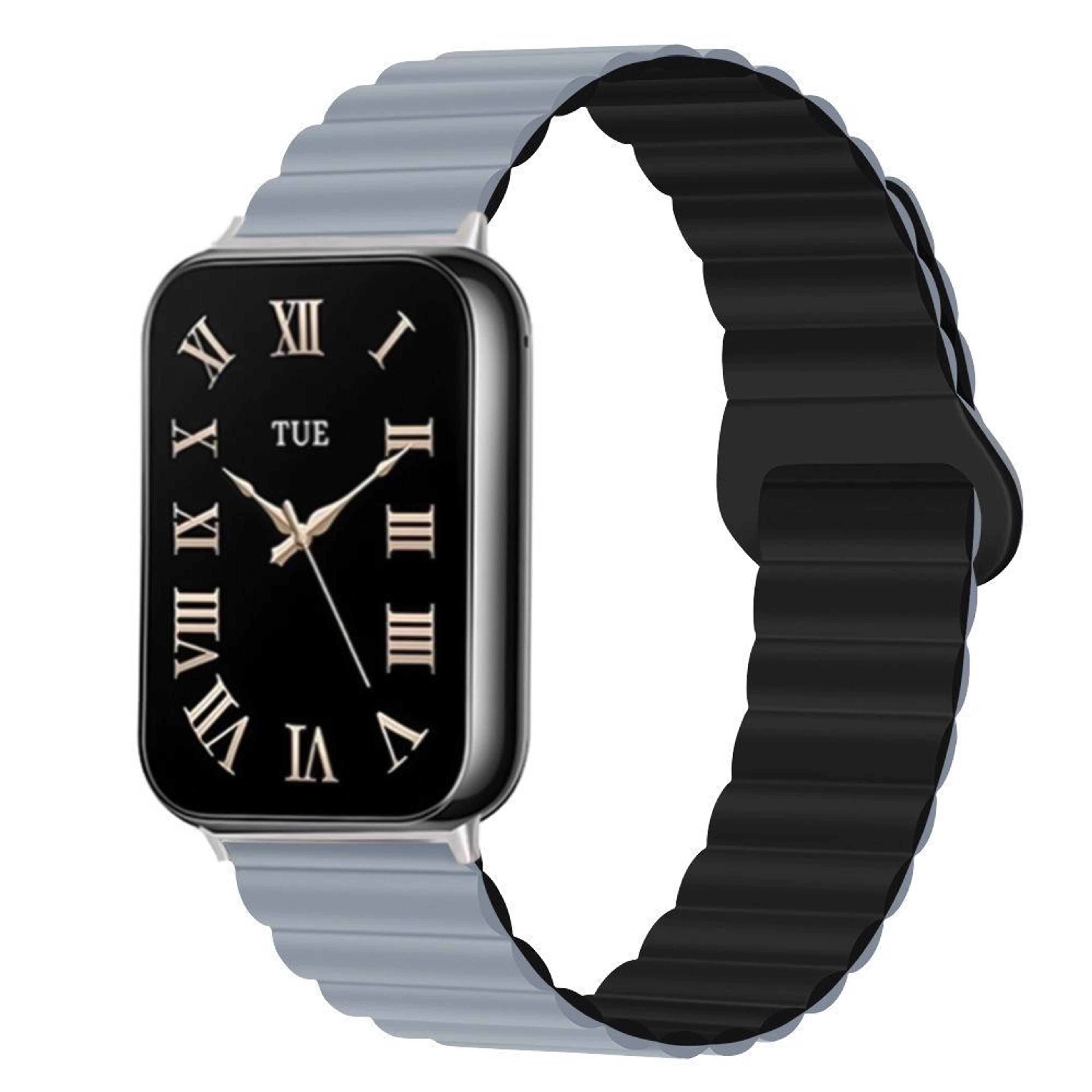 xiaomi band 10 pro redmi watch 6 5 magnetic silicone watch band with reverse buckle two color strap