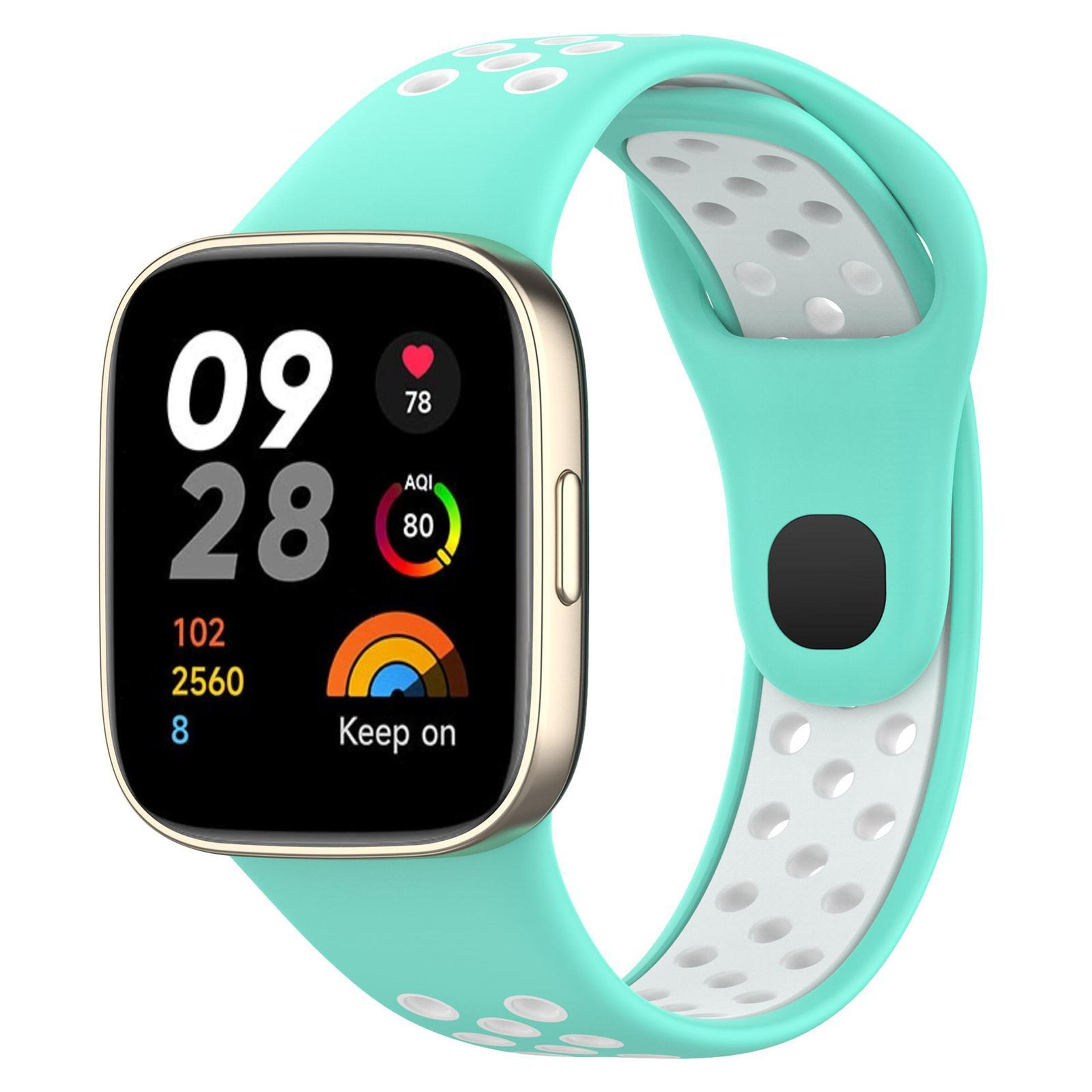 redmi watch 3 silicone watch band two color sports watch strap with secure press button