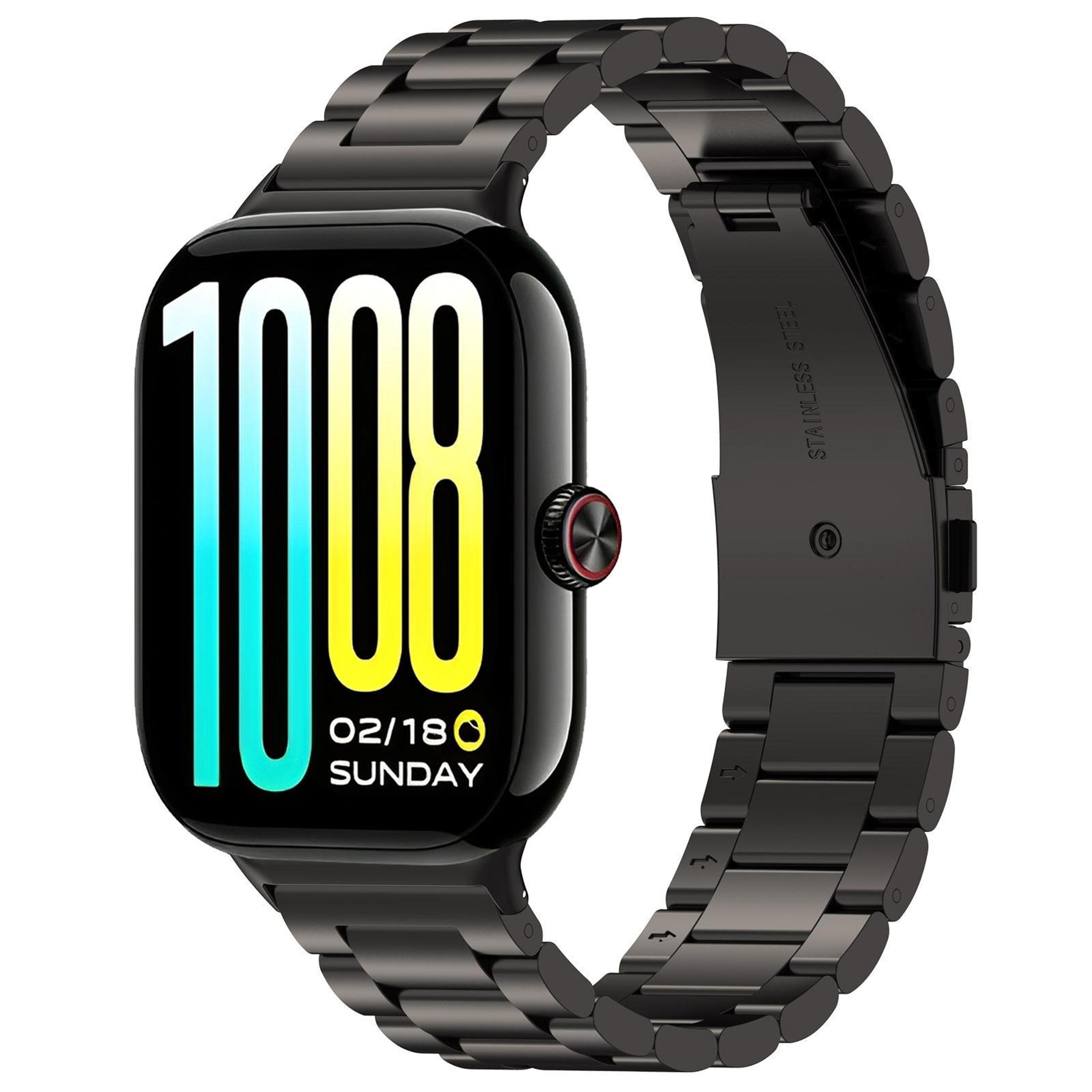 for vivo watch gt 2 stainless steel watch band three bead flat buckle replacement strap