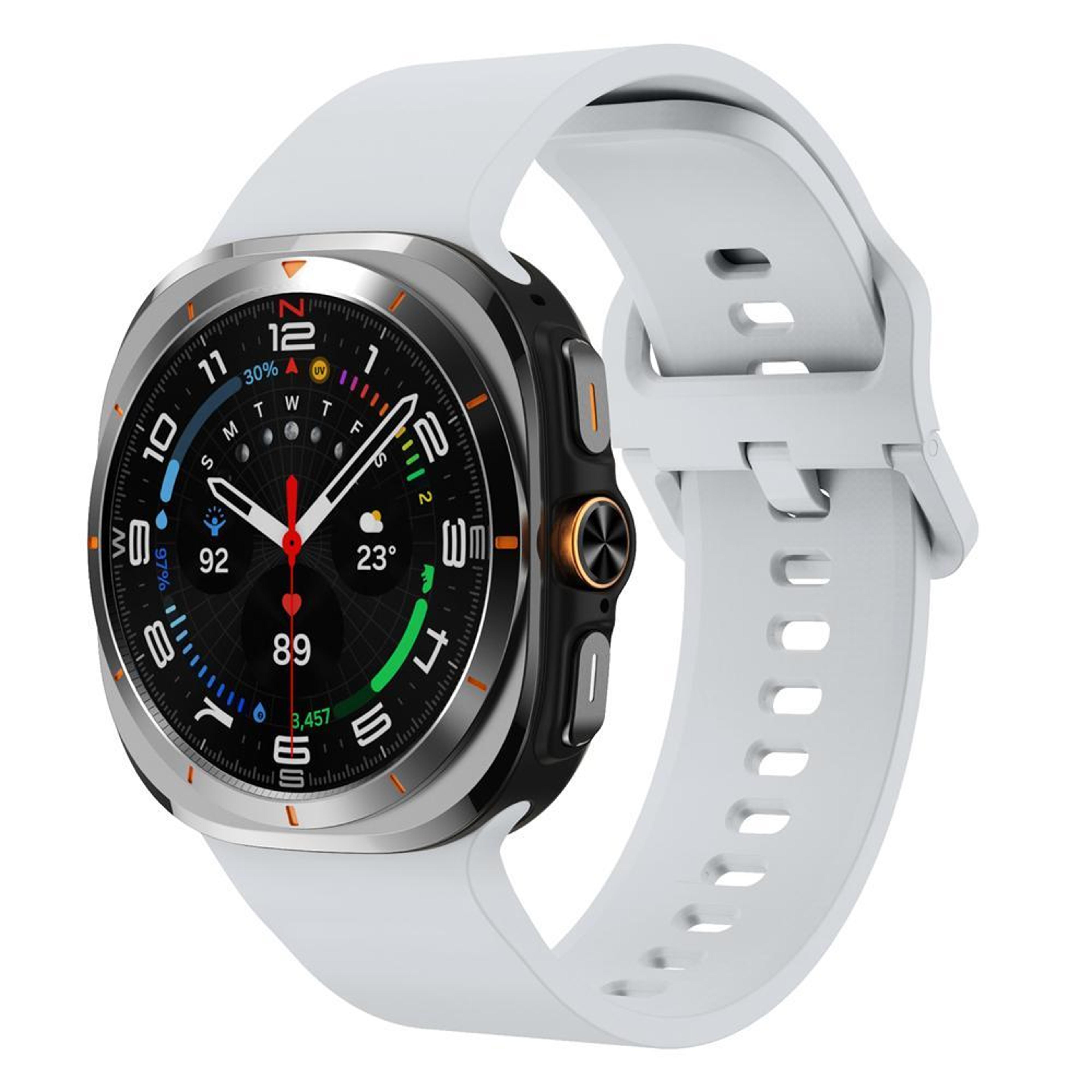 samsung galaxy watch ultra band soft silicone sport watch strap with colorful buckle for 47mm ultra