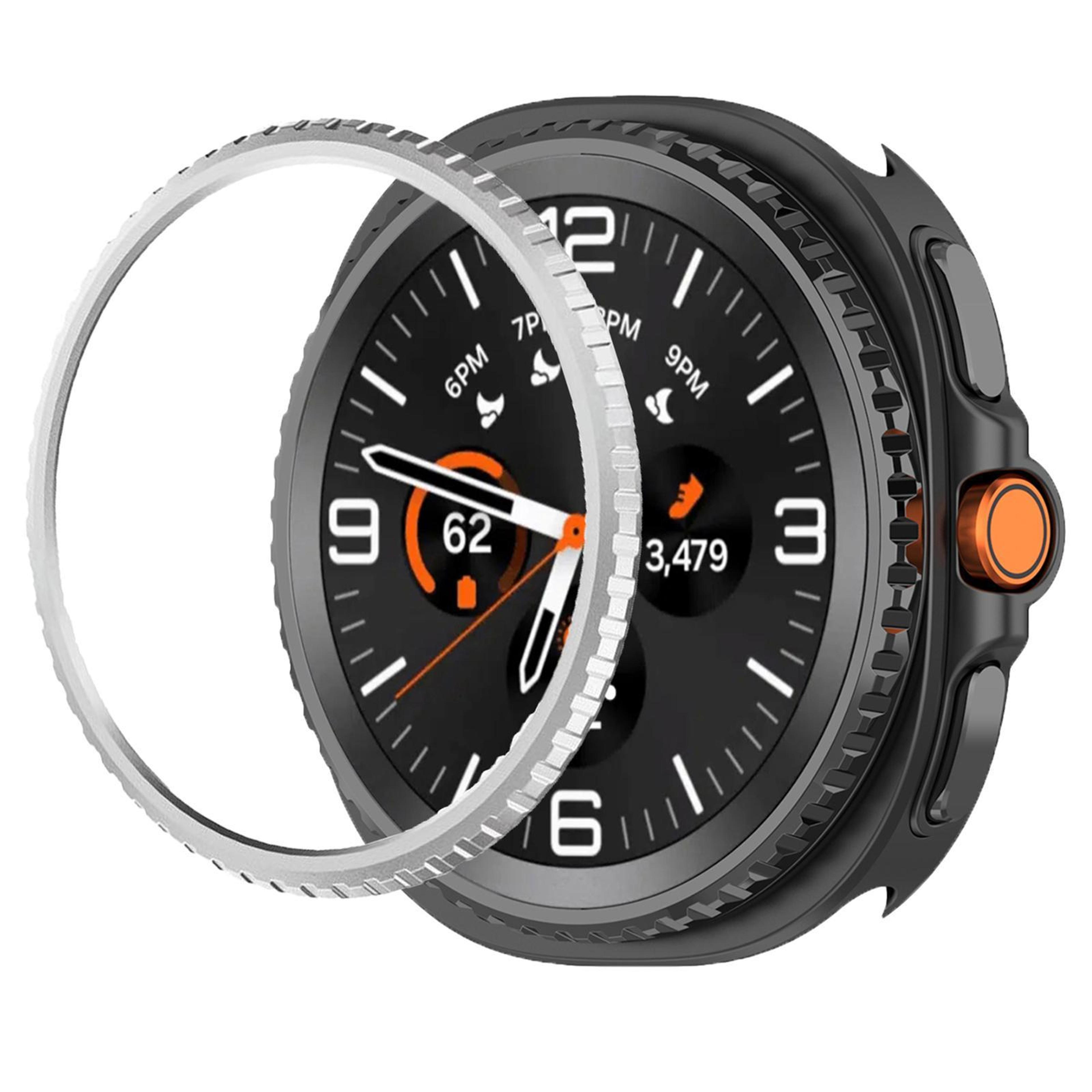 samsung galaxy watch8 classic 46mm metal watch protective ring slim watch bezel protector