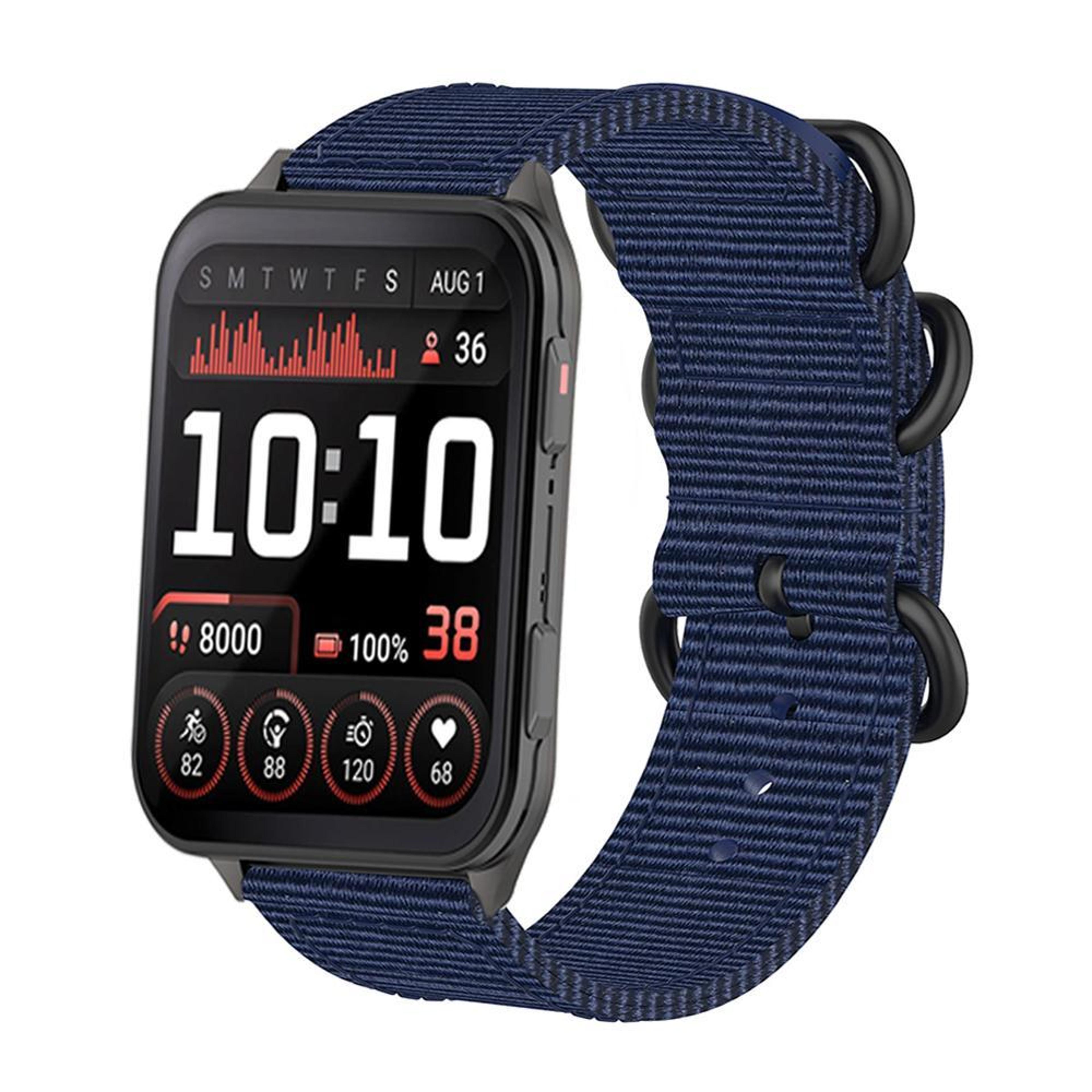 garmin venu x1 nylon watch band adjustable ring buckle canvas watch strap