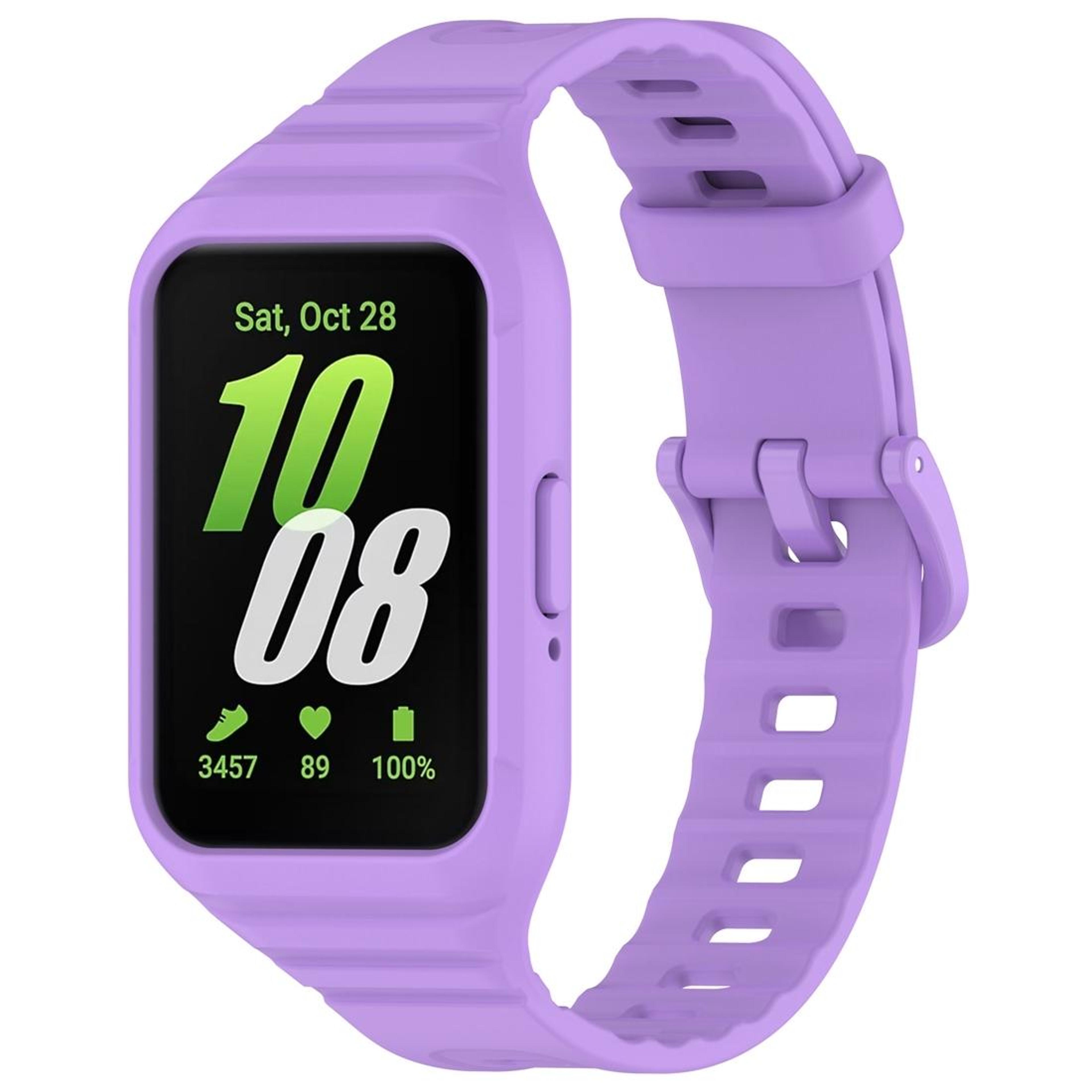 samsung galaxy fit 3 tpu watch band soft adjustable replacement strap solid color wristband