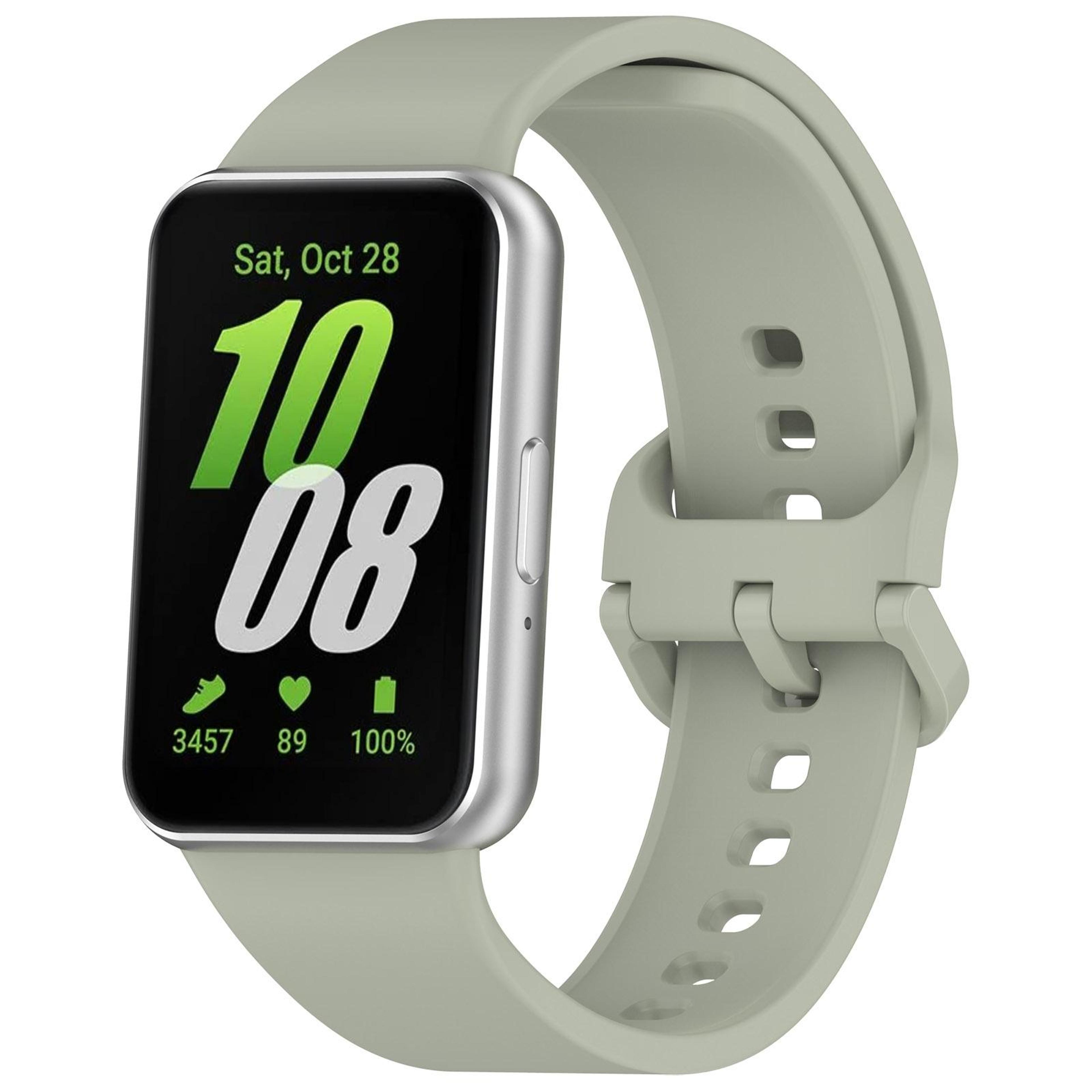 samsung galaxy fit 3 silicone watch band soft adjustable replacement strap with secure buckle