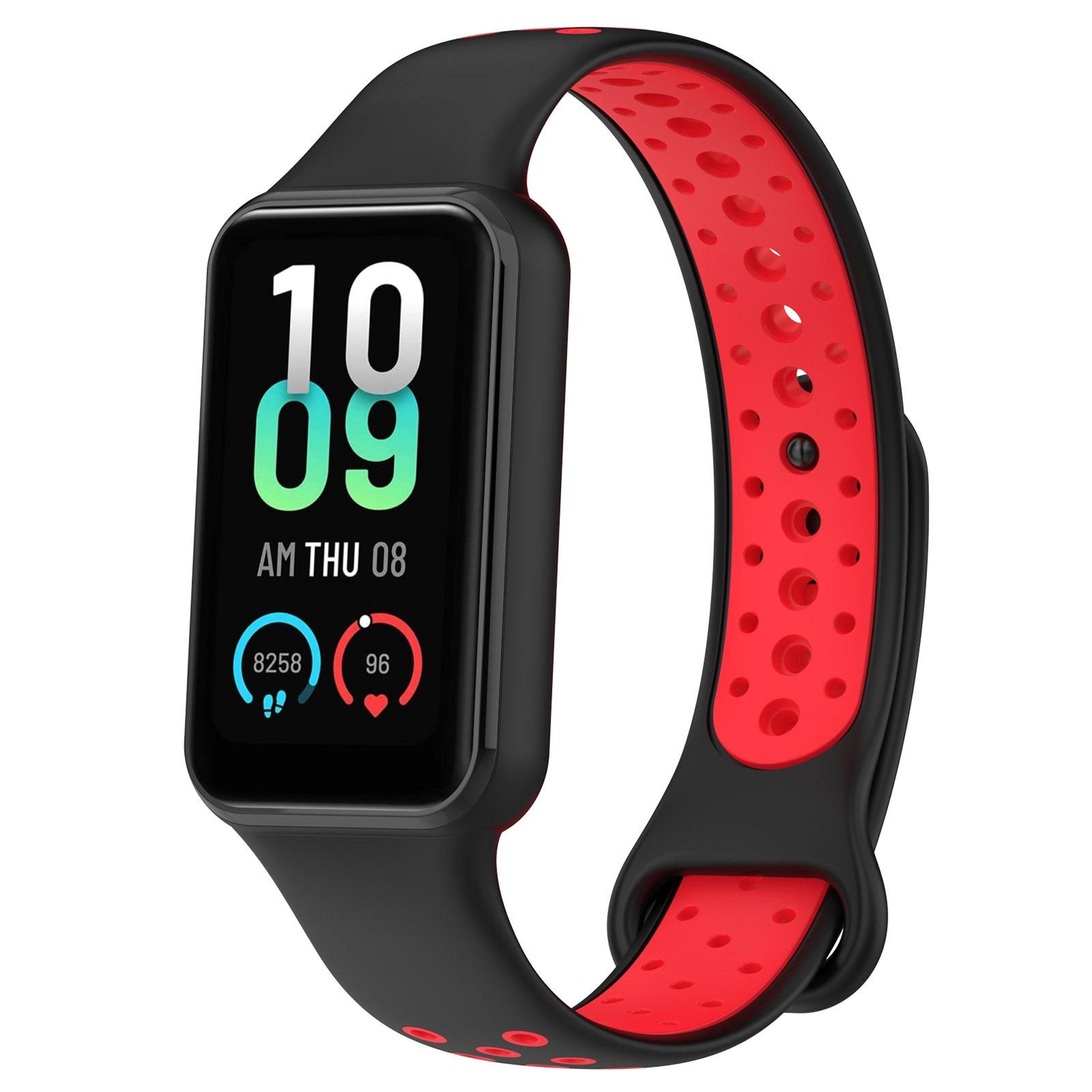xiaomi smart band 8 active silicone watch band dual color sports watch strap breathable replacement