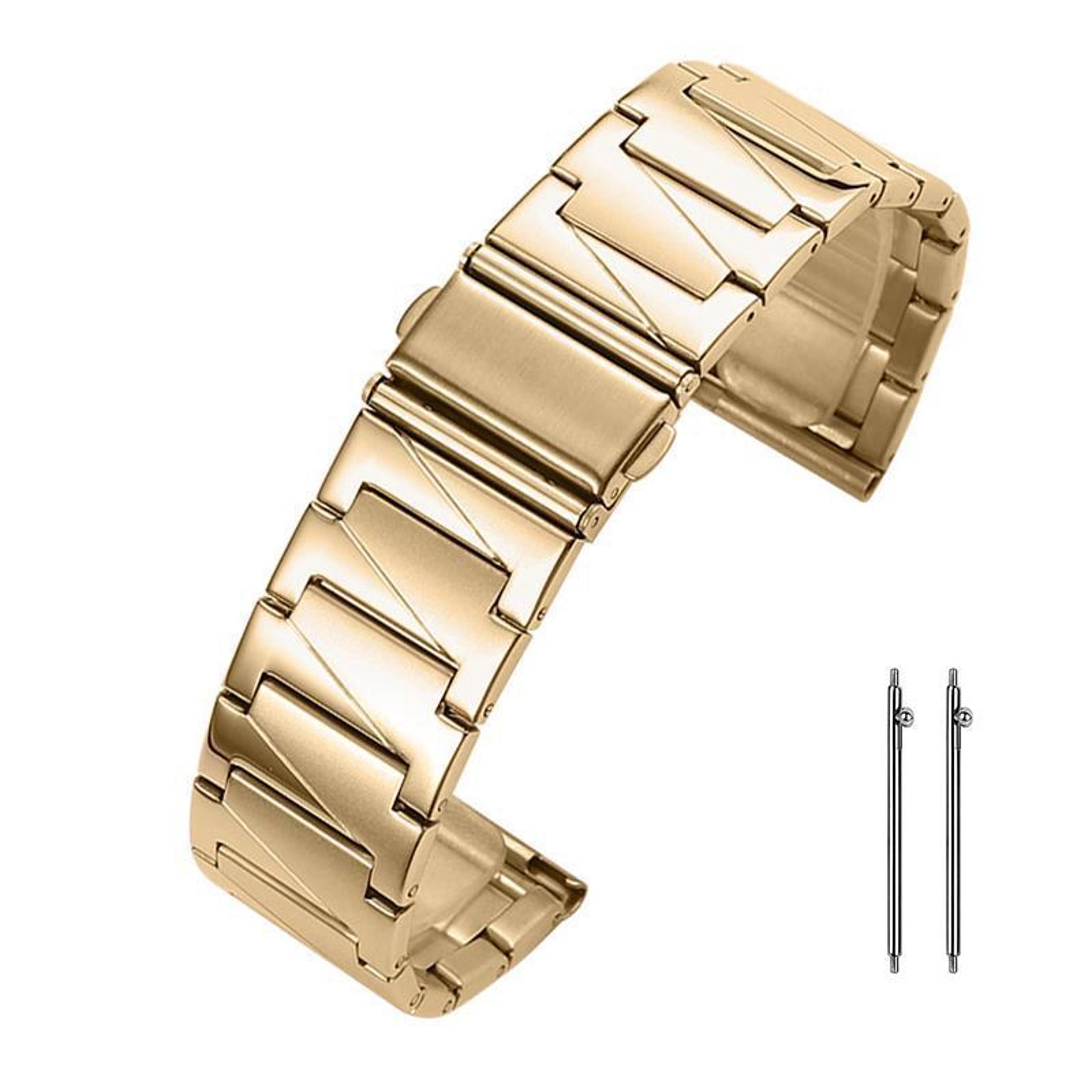 22mm stainless steel watch band xdfind stepped adjustable metal watch strap