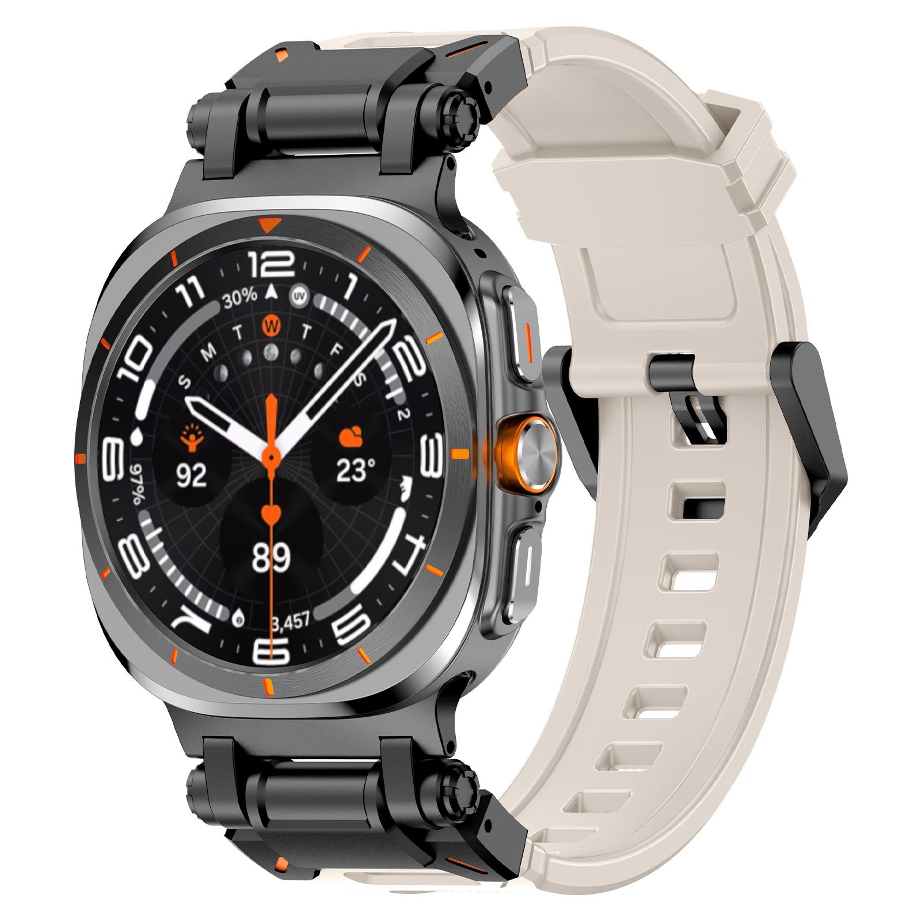 samsung galaxy watch ultra 47mm silicone watch band with quick release connector adjustable sport strap