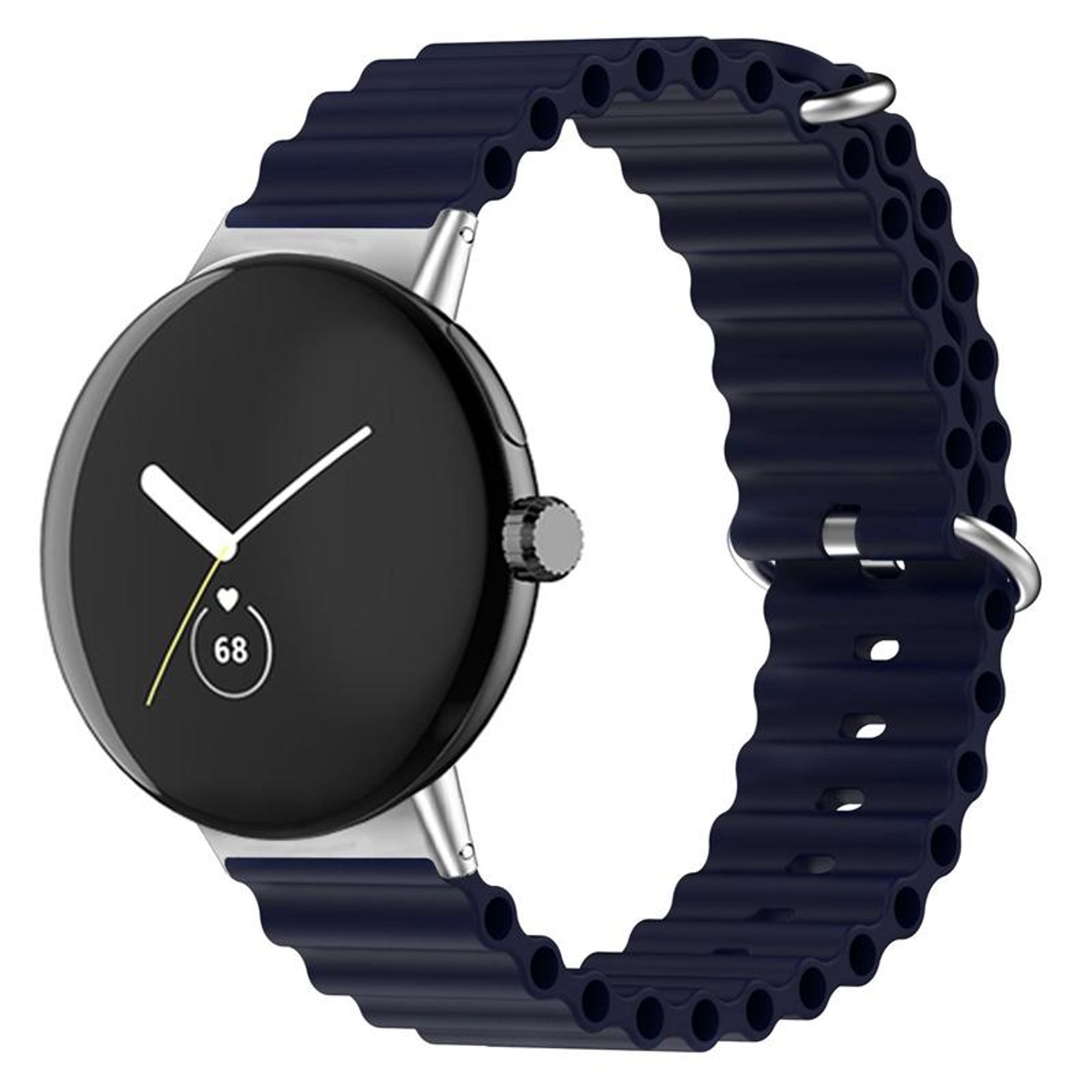 google pixel watch 4 3 2 1 silicone watch band ocean soft adjustable replacement strap 41mm