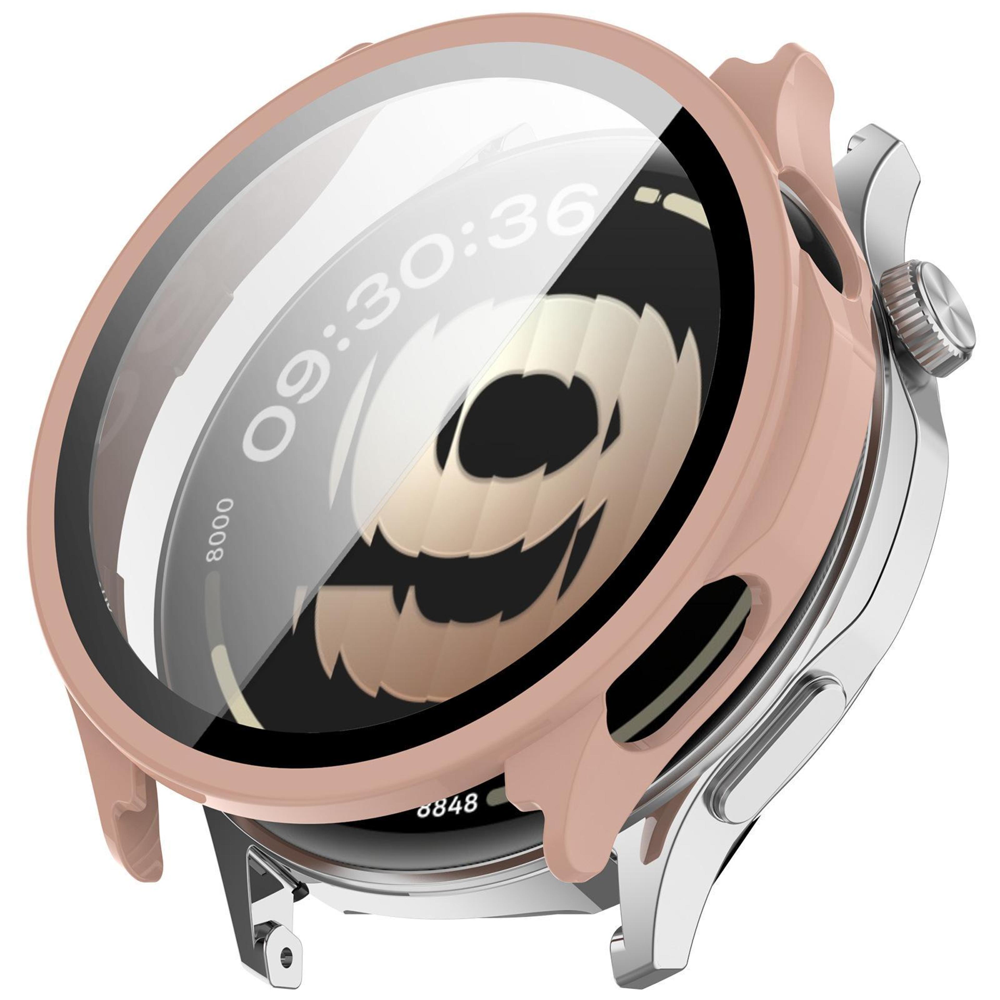 oppo watch s protective cover with tempered glass screen protector integrated pc case