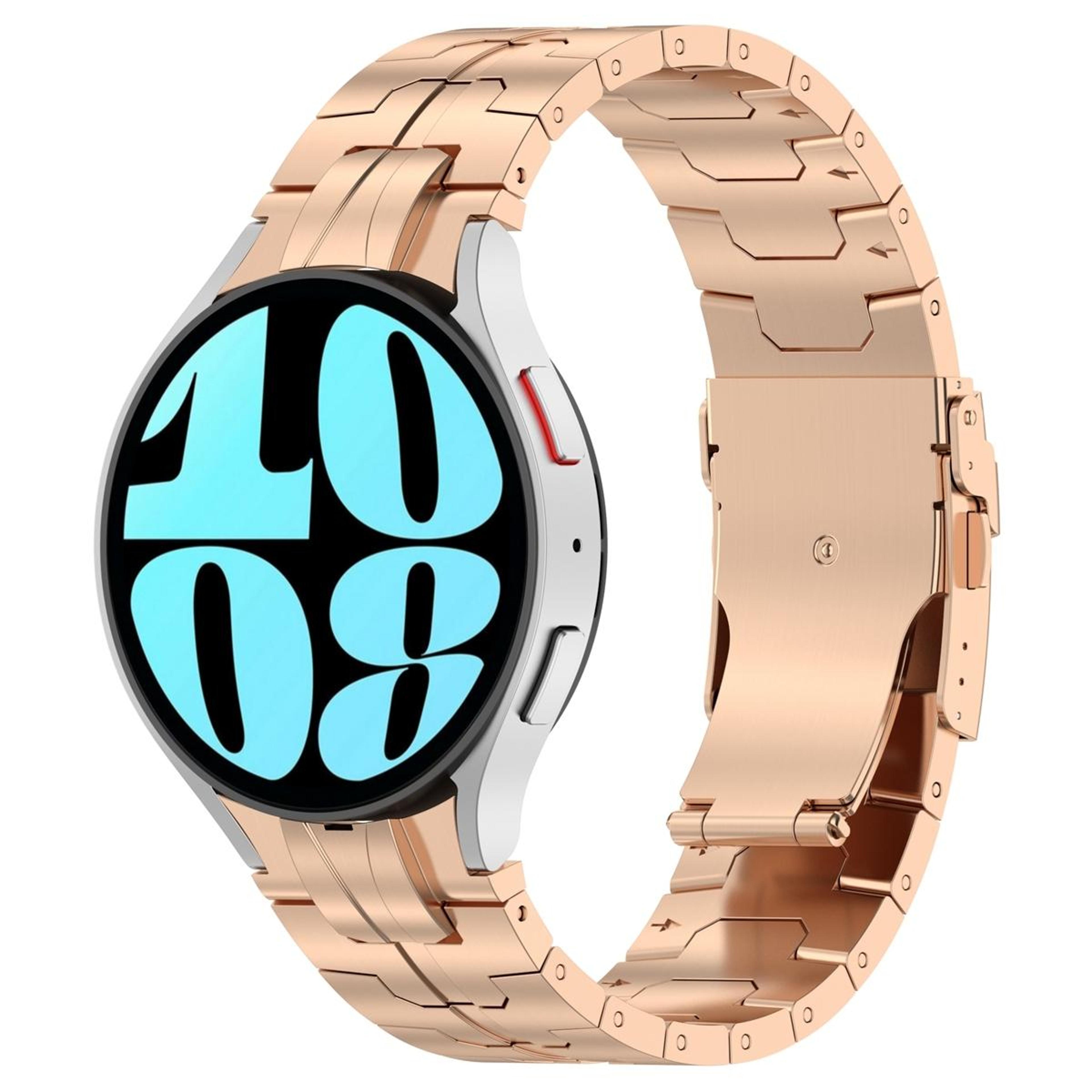 samsung galaxy watch 6 classic stainless steel watch band button style adjustable metal strap