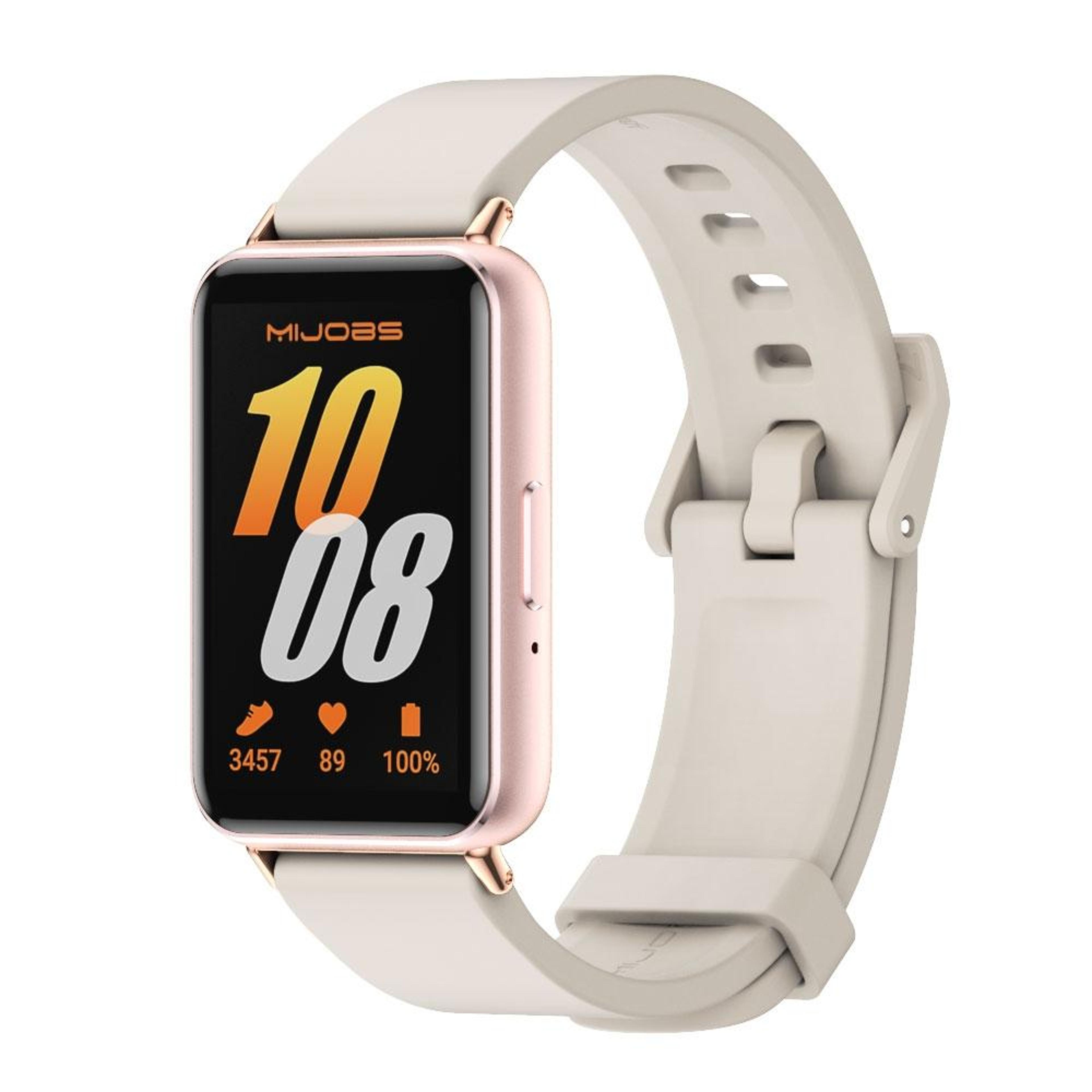 samsung galaxy fit 3 silicone watch band adjustable replacement strap with stainless steel buckle