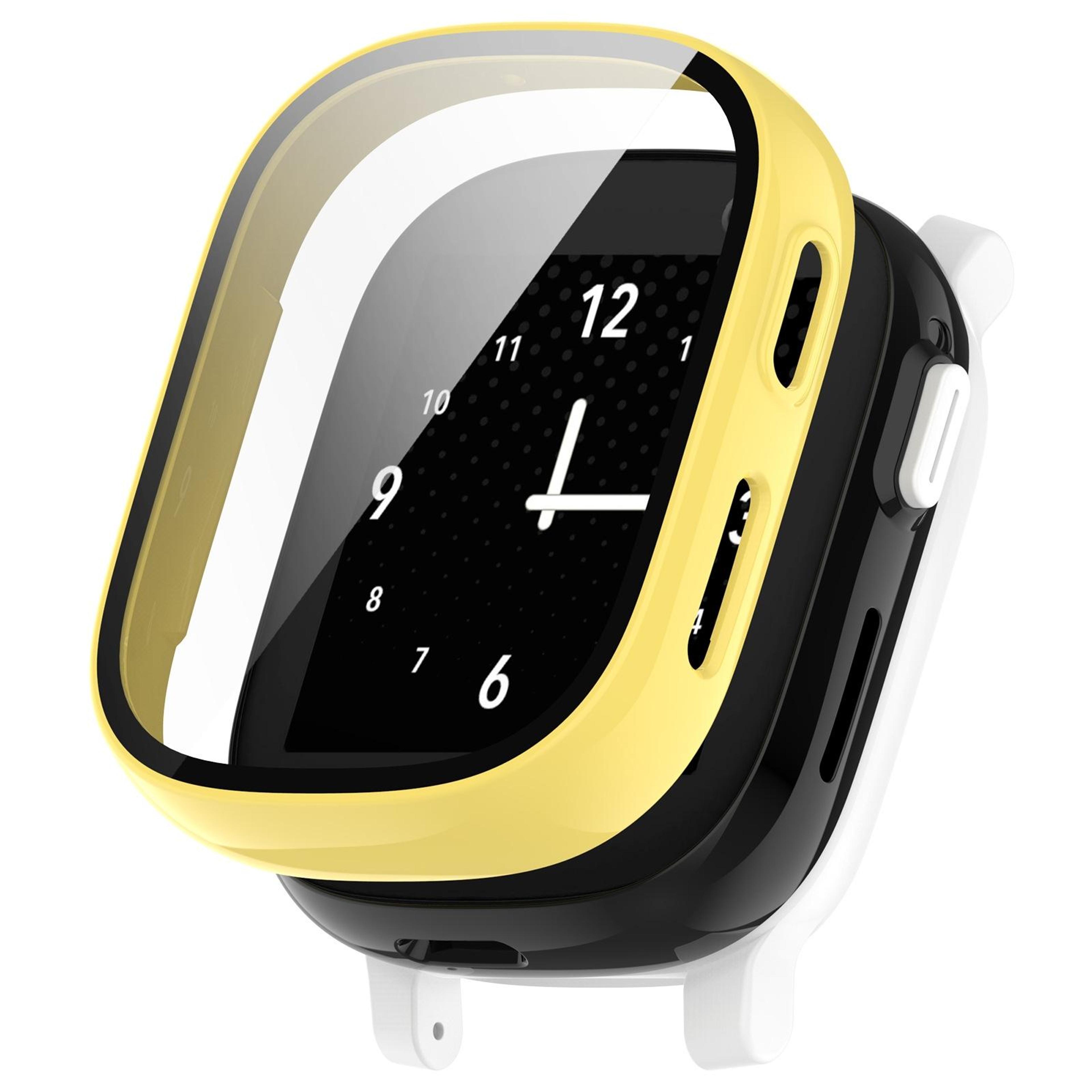 xplora x6 watch protective case with tempered glass screen protector full coverage pc cover