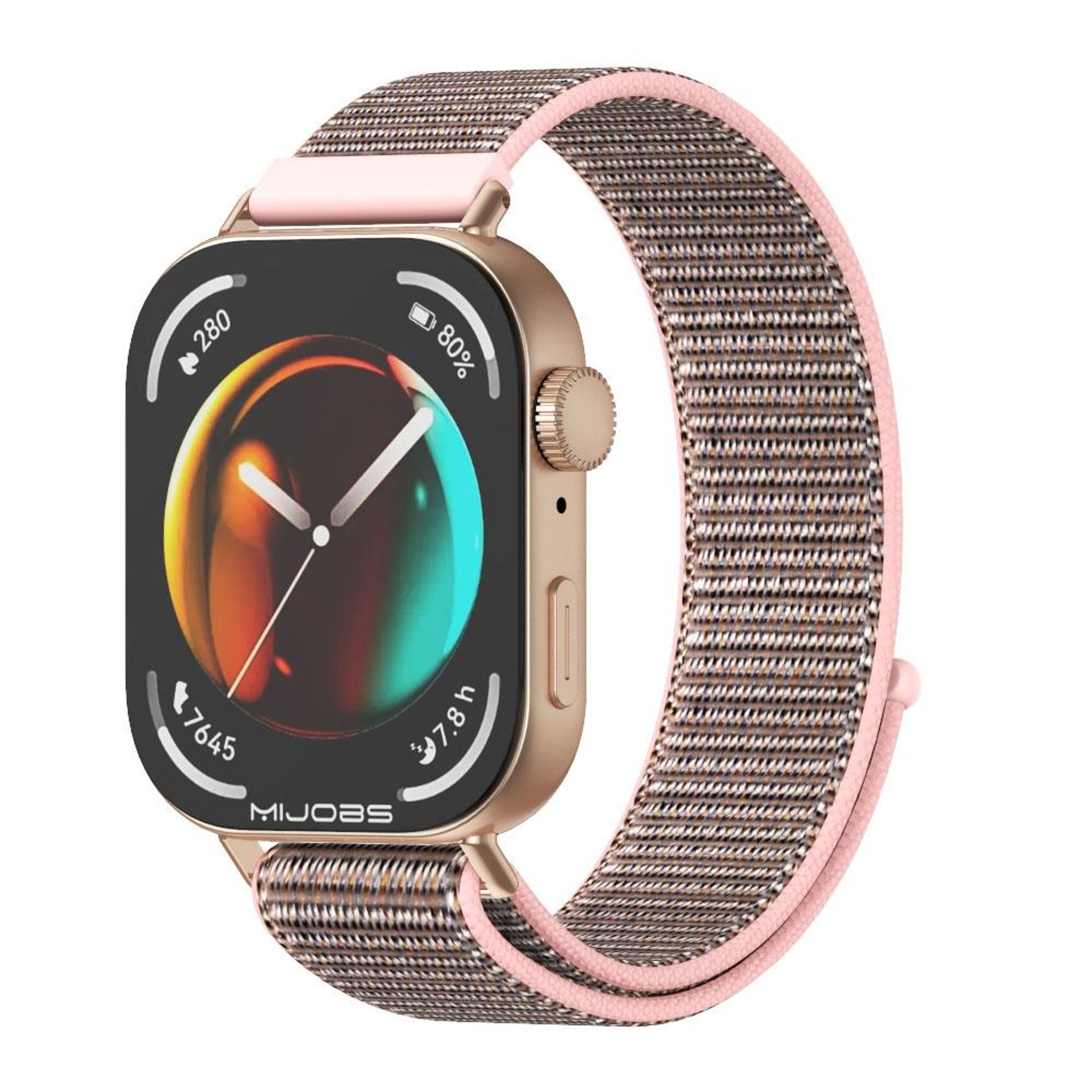 mijobs huawei watch fit 3 band breathable nylon loop watch band adjustable 20mm replacement strap