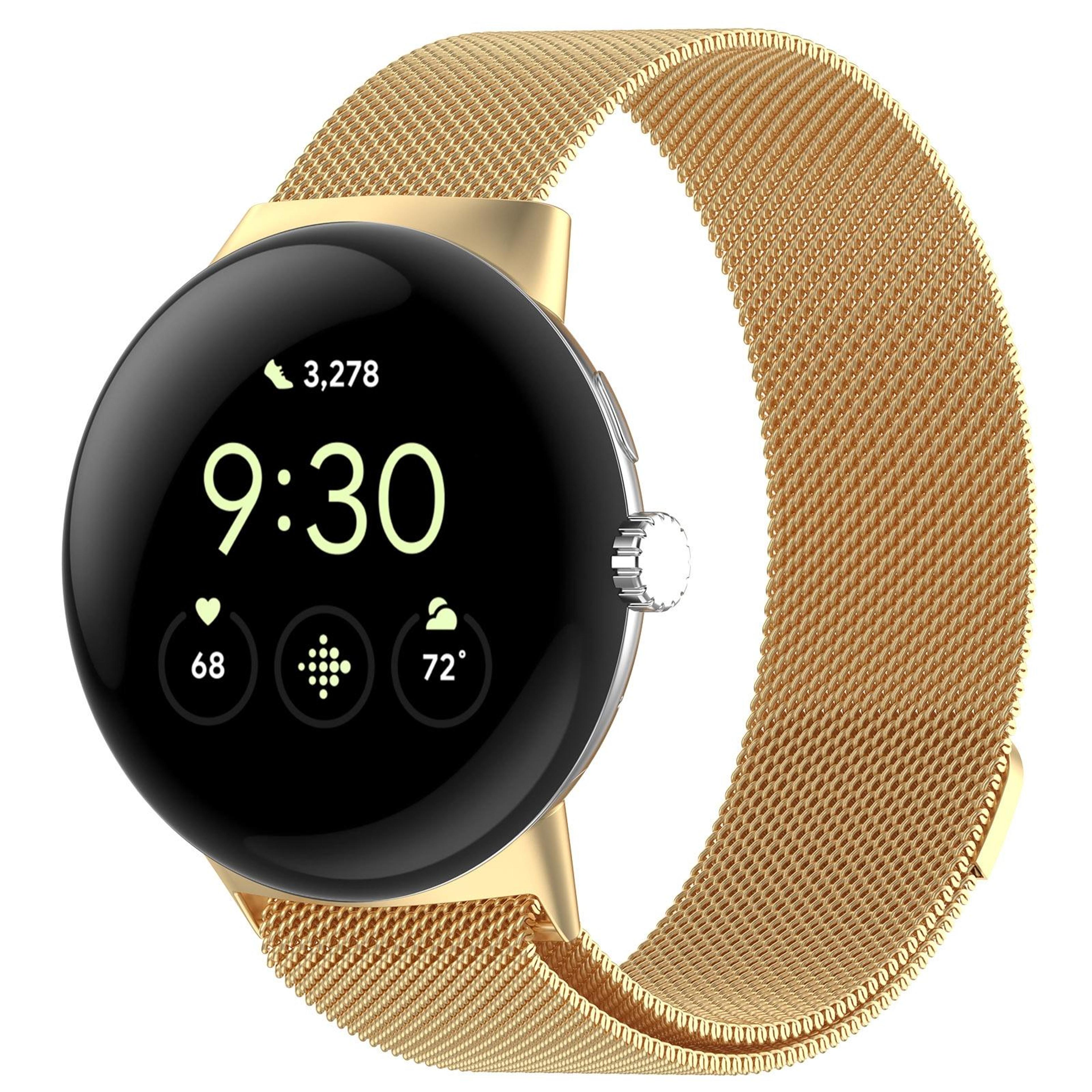 google pixel watch 2 milanese mesh band magnetic stainless steel watch band
