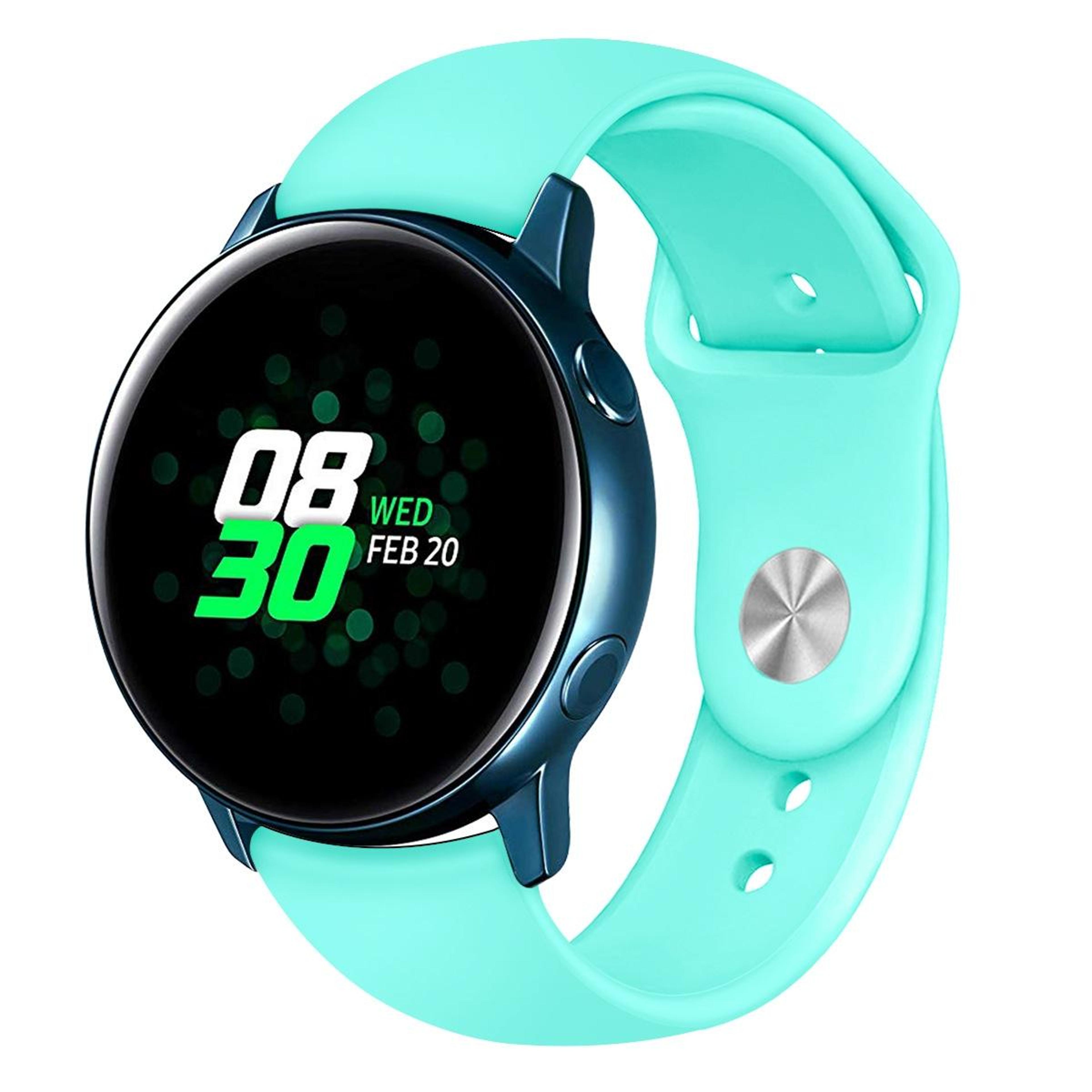 samsung galaxy watch active 20mm silicone watch band soft adjustable replacement watch strap