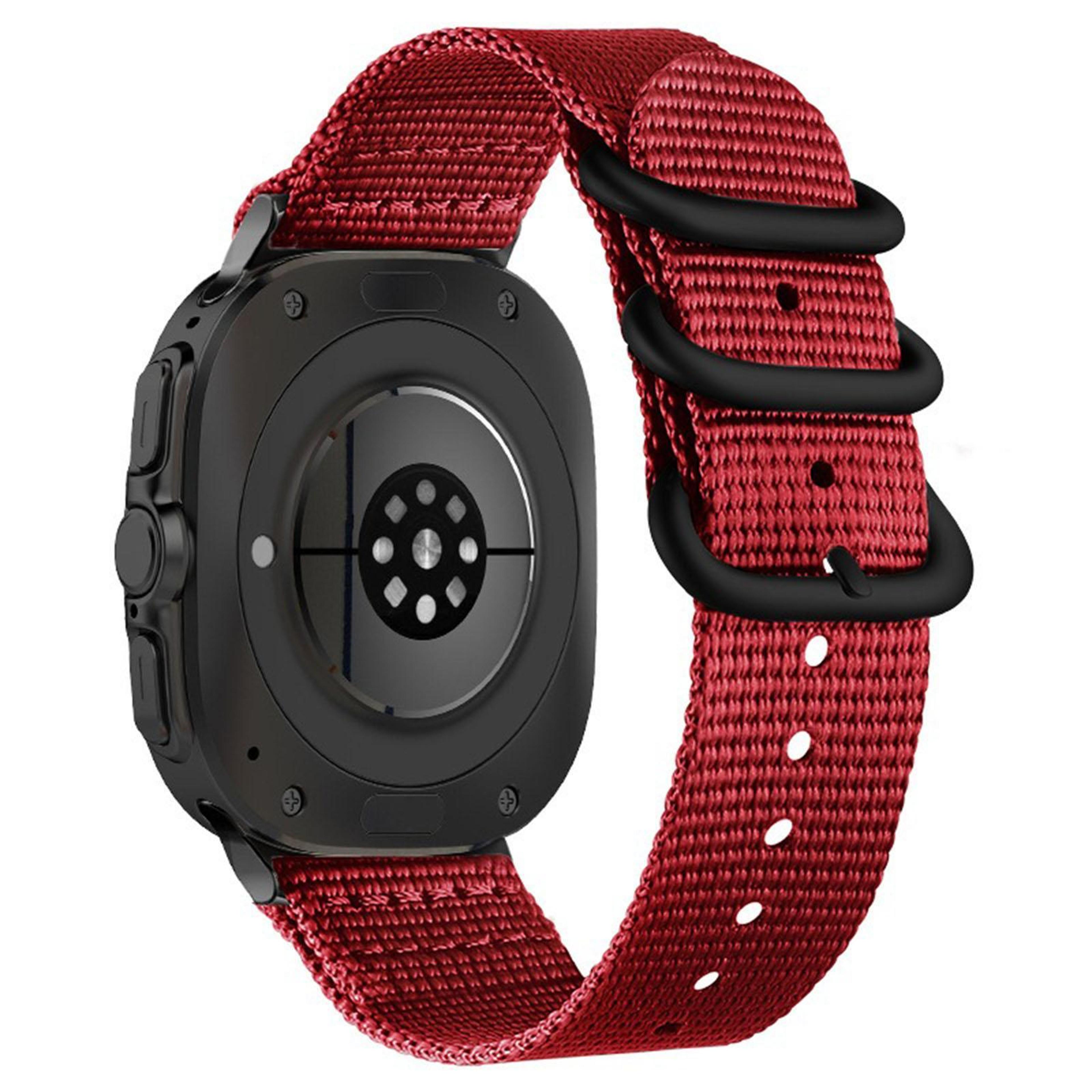 samsung galaxy watch ultra 47mm nylon watch band dual ring adjustable sport strap for ultra 2025