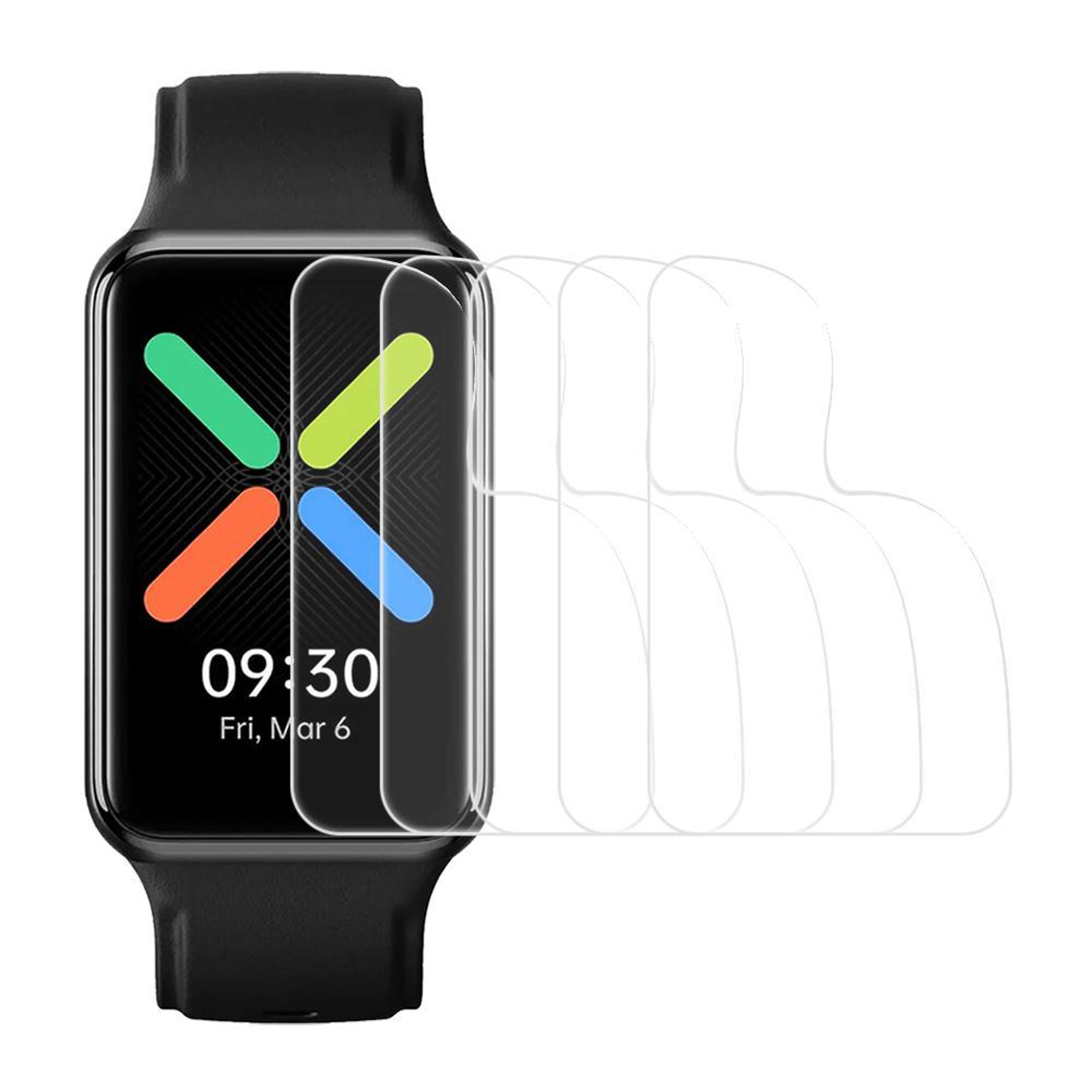 xdfind oppo watch free hydrogel screen protector 5 pack full coverage watch screen protector