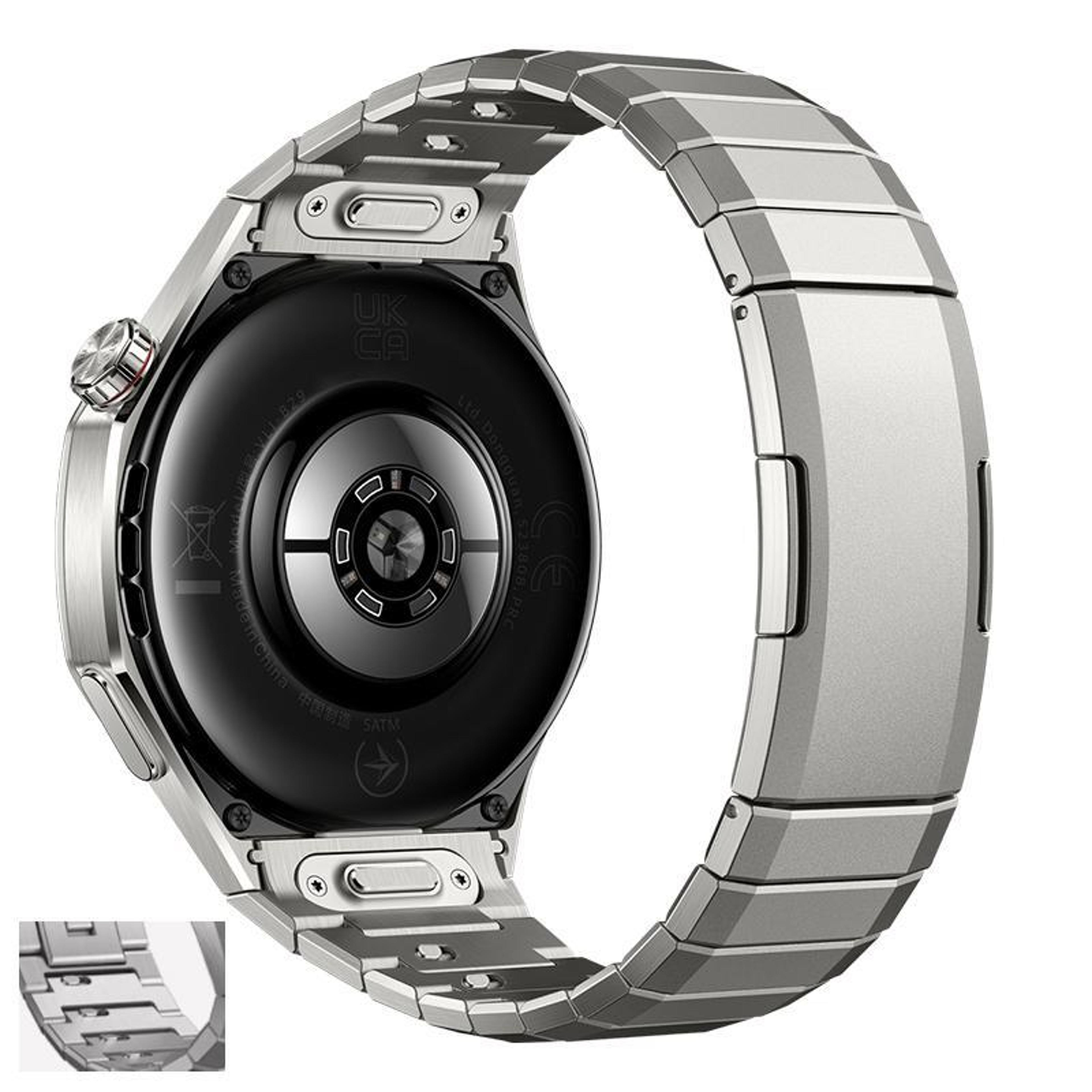 huawei watch gt 5 pro titanium watch band quick release metal replacement strap with side slide design