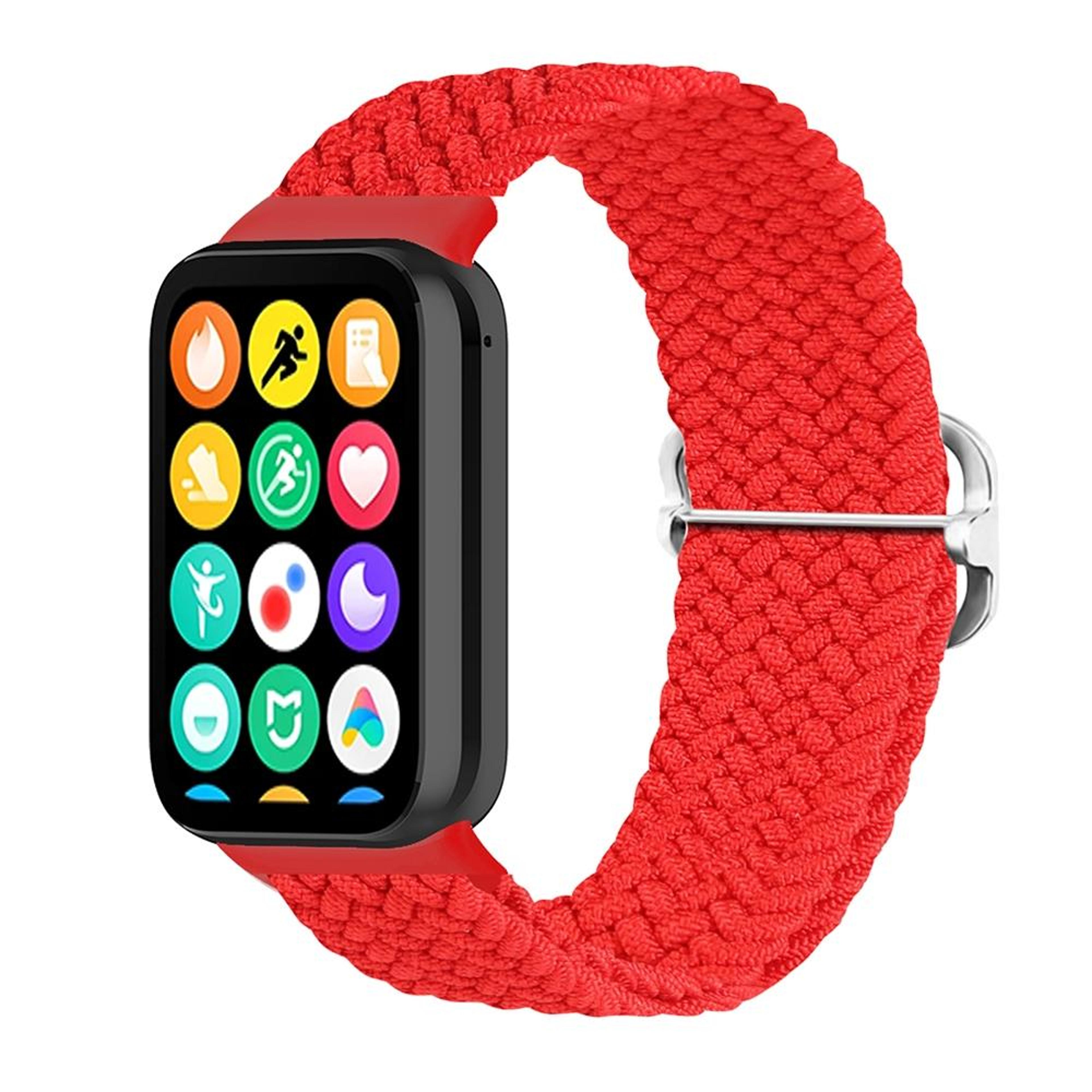 xiaomi band 10 pro nylon braided watch band adjustable 18mm replacement strap for redmi watch 6 5 4