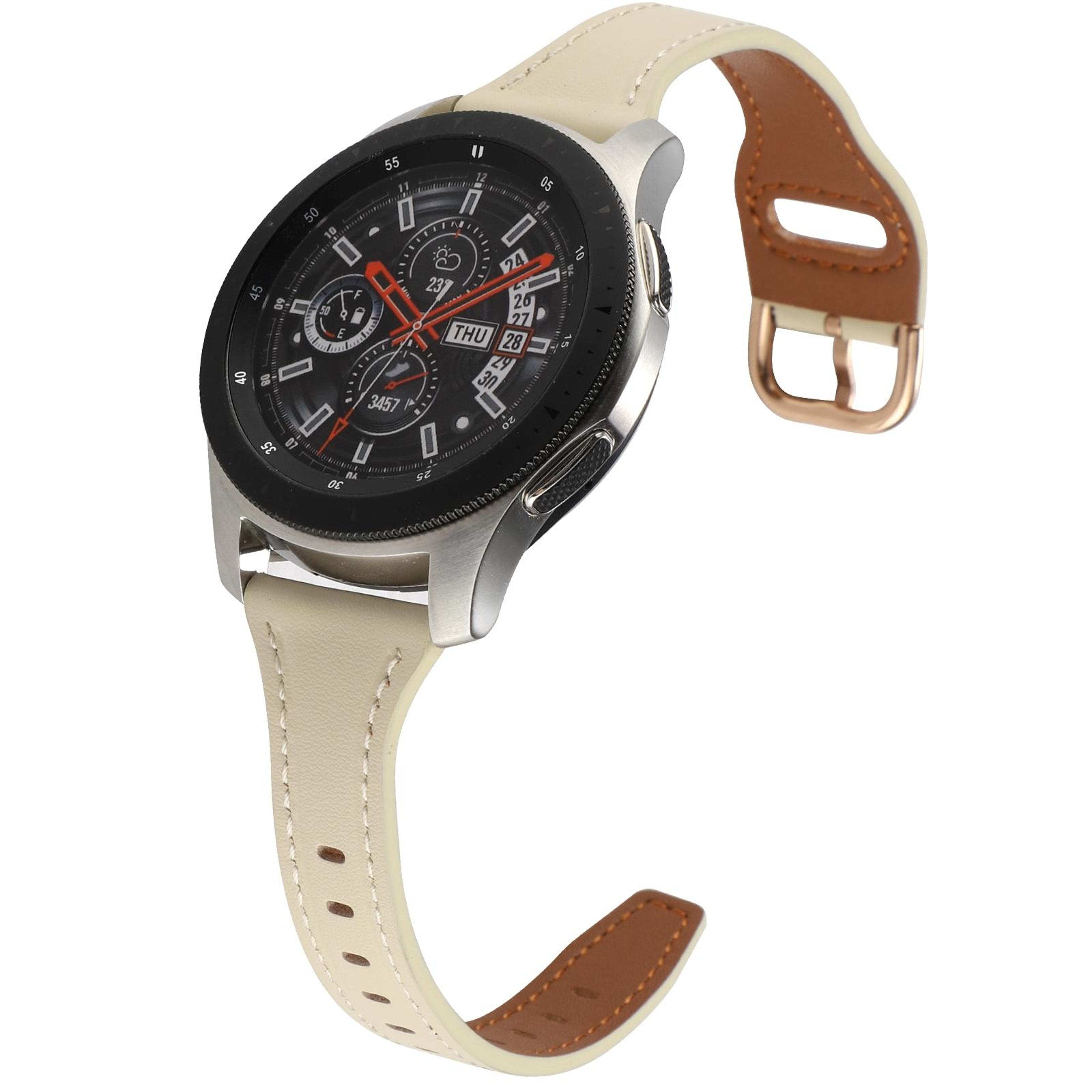 samsung galaxy watch3 huawei watch gt3 pro 22mm genuine leather watch band with reverse buckle