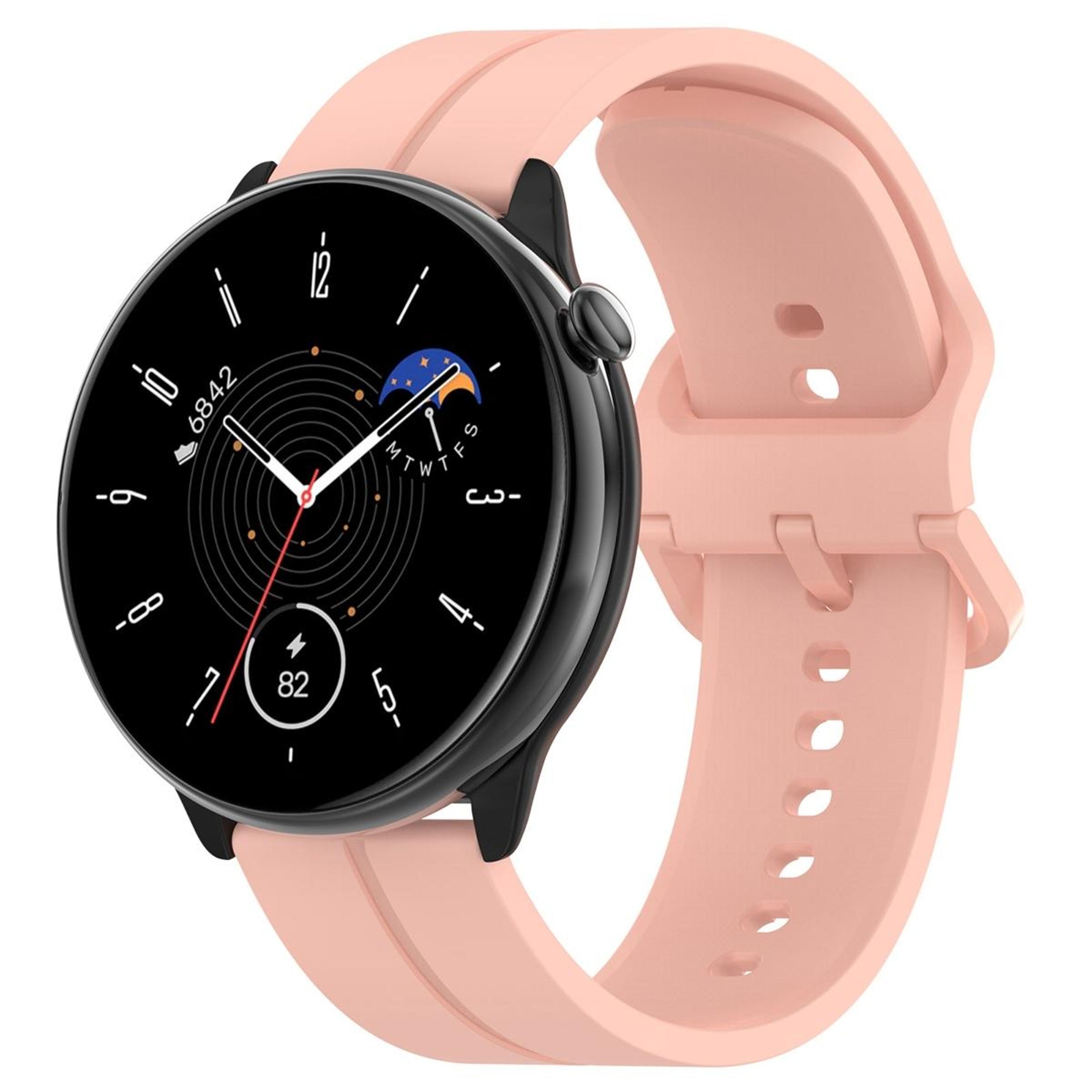 amazfit gtr mini 20mm silicone watch band soft adjustable replacement strap with reverse buckle