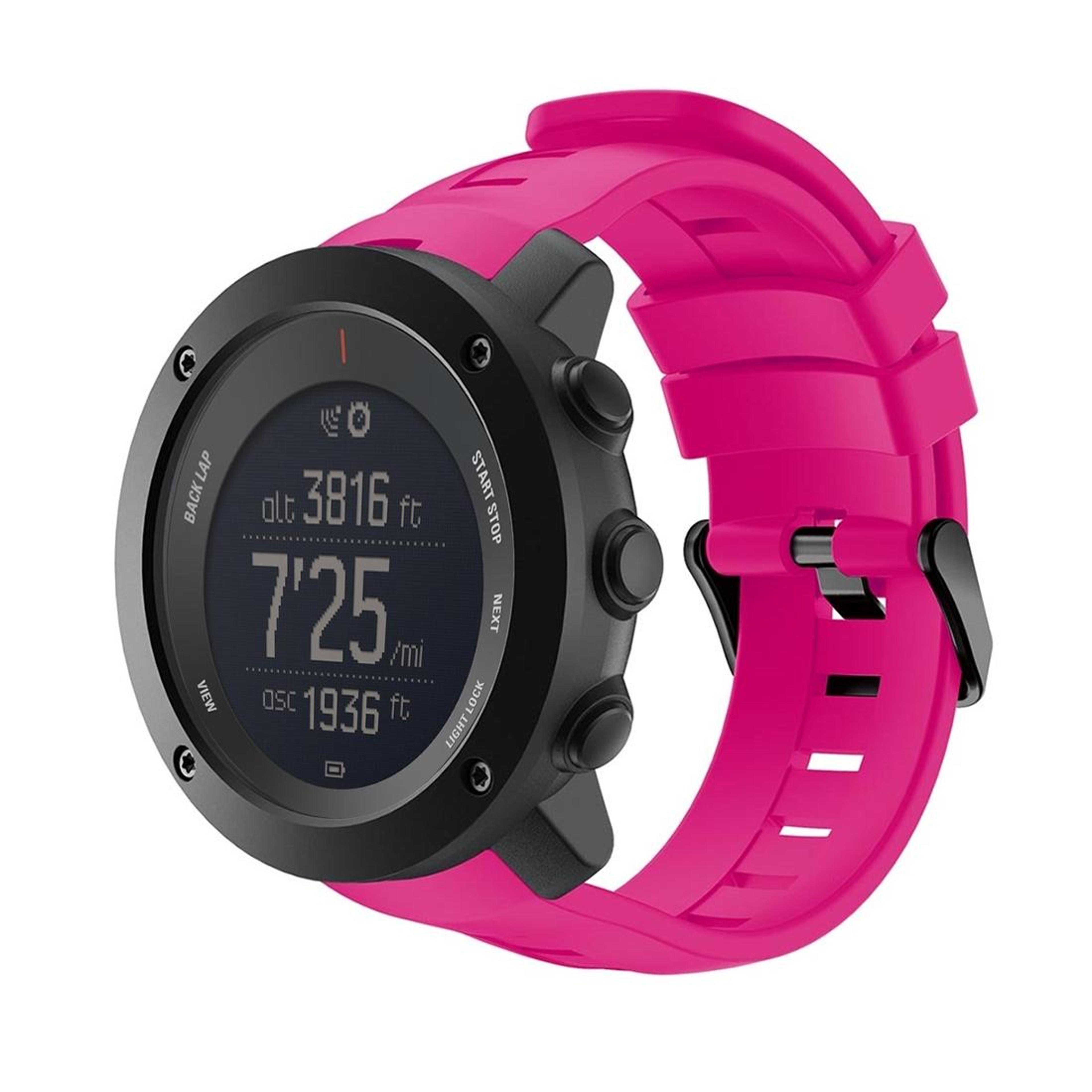 suunto ambit3 vertical silicone watch band soft durable replacement strap