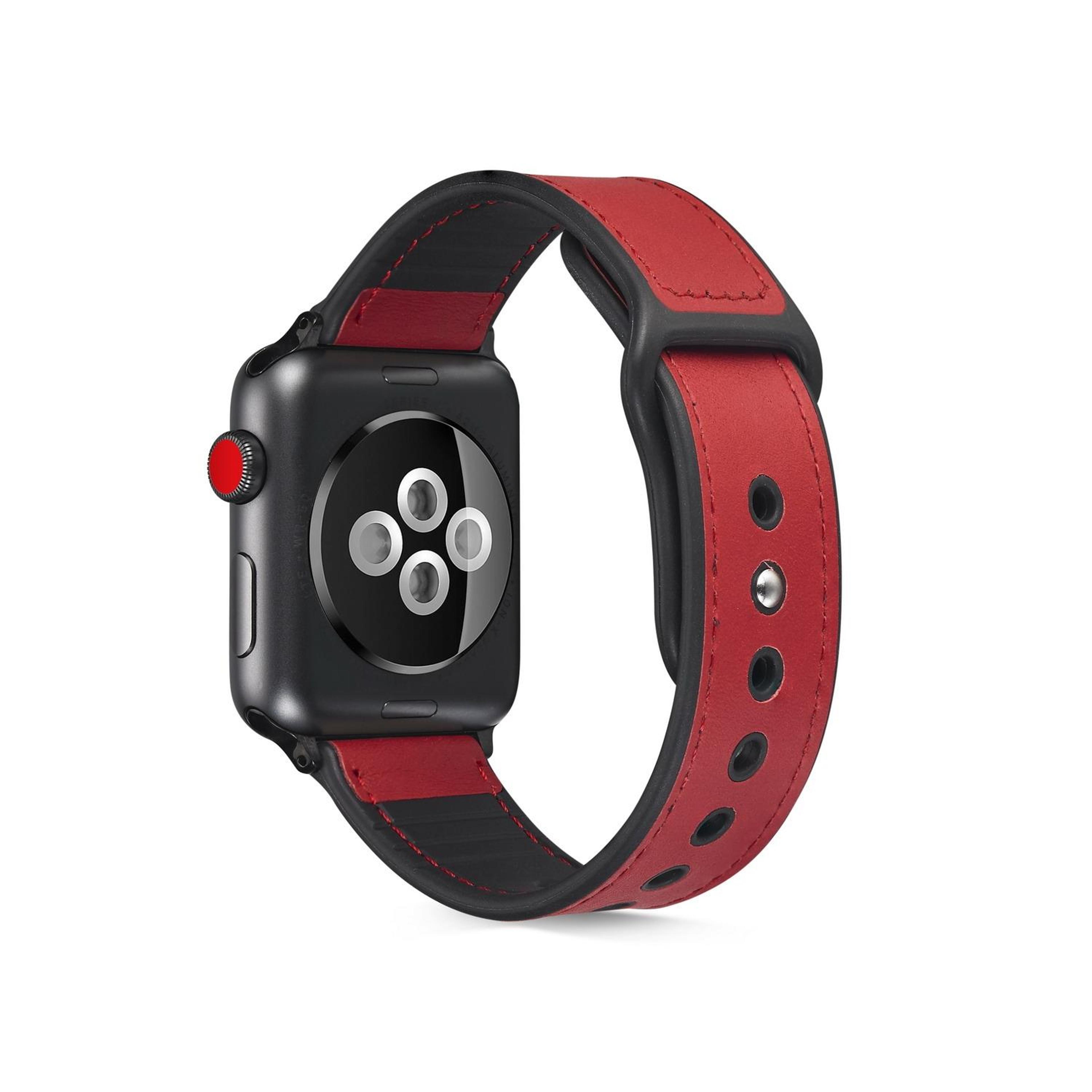apple watch leather tpu hybrid band soft replacement strap for series 10 ultra