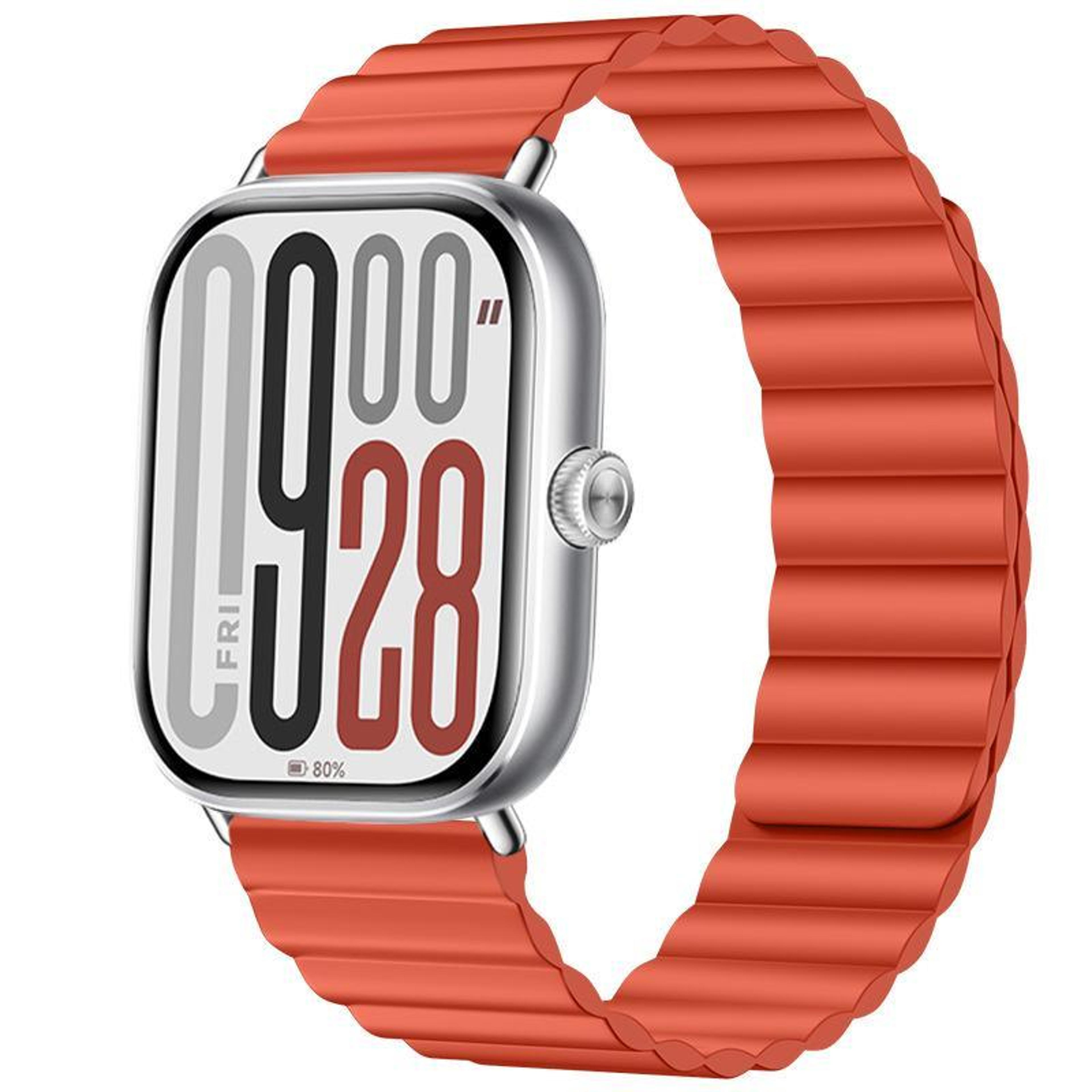 magnetic silicone watch band for xiaomi band 10 pro redmi watch 6 5 soft adjustable replacement strap