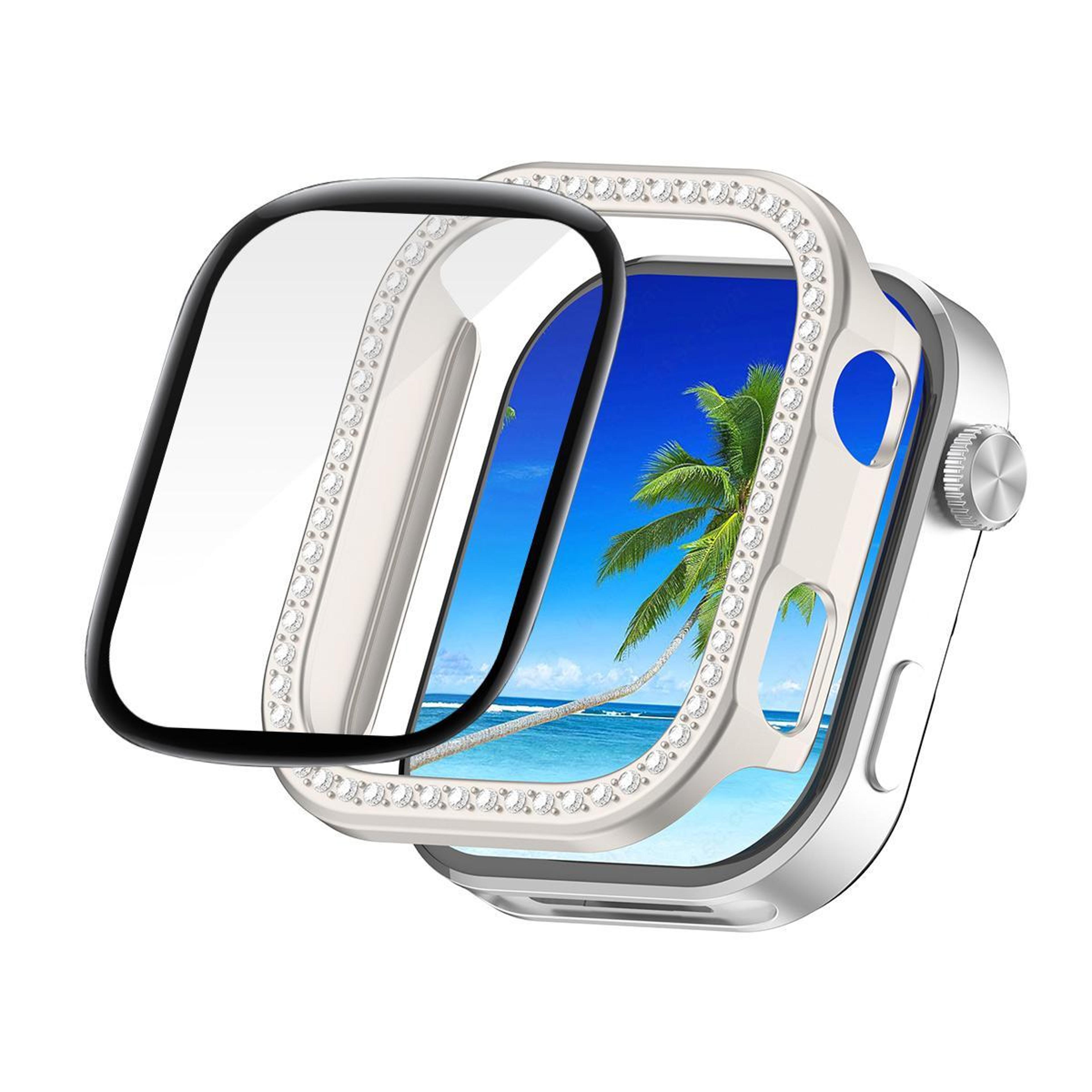 enkay hat prince redmi watch 6 pc watch cover with pmma screen protector full coverage case