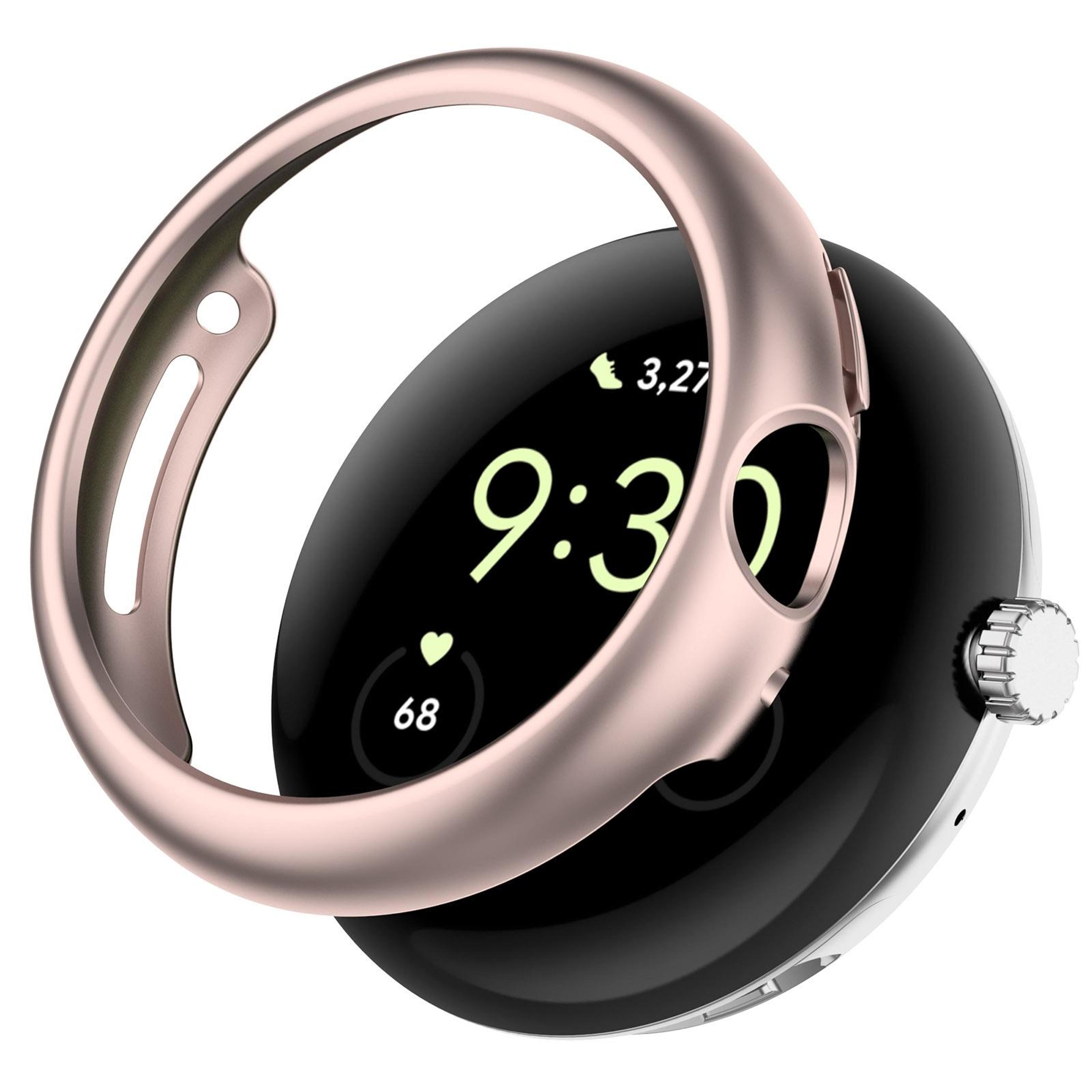 google pixel watch 2 protective case slim hollow pc watch cover shock resistant shell