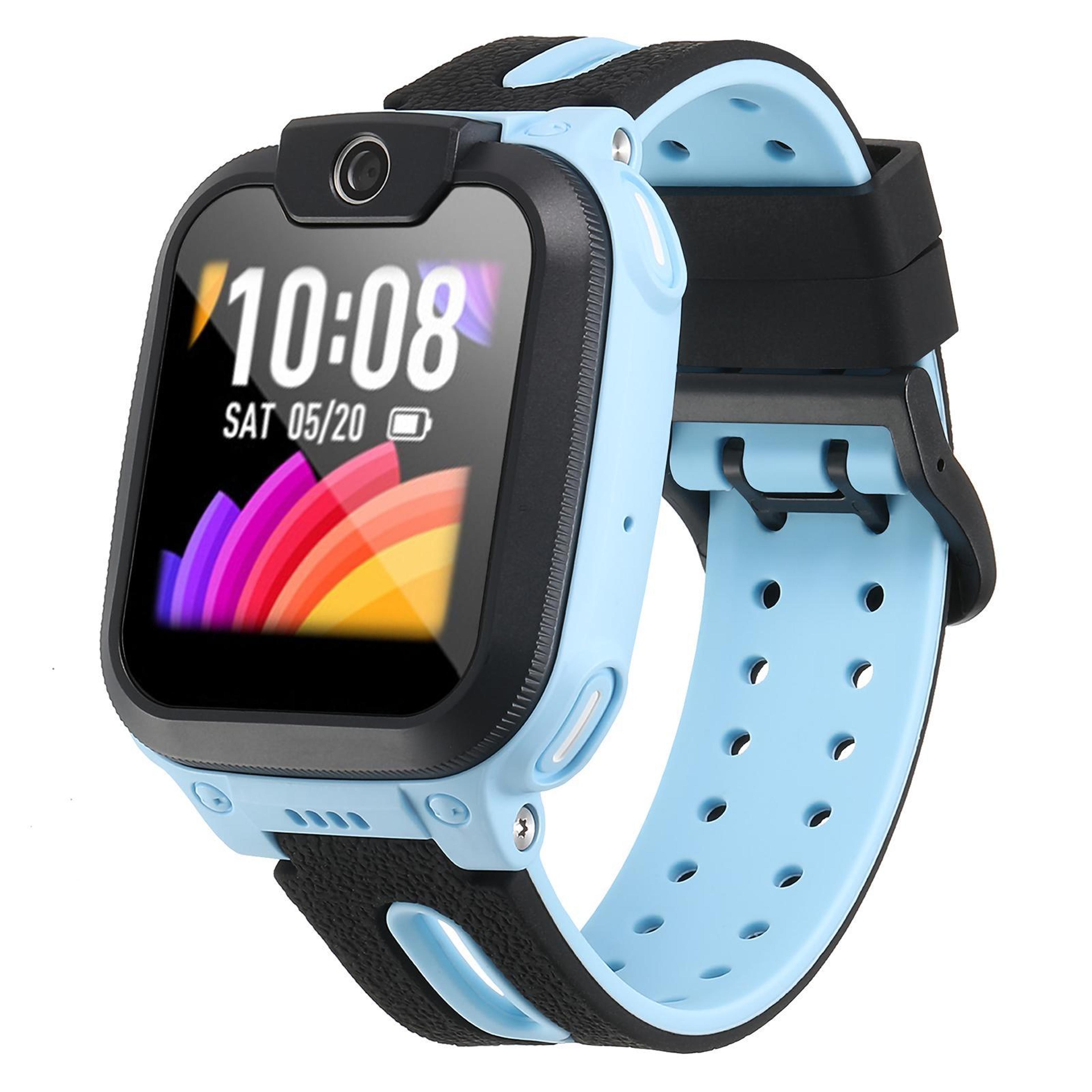 imoo watch phone q1a d2 silicone watch band two color replacement strap with black buckle
