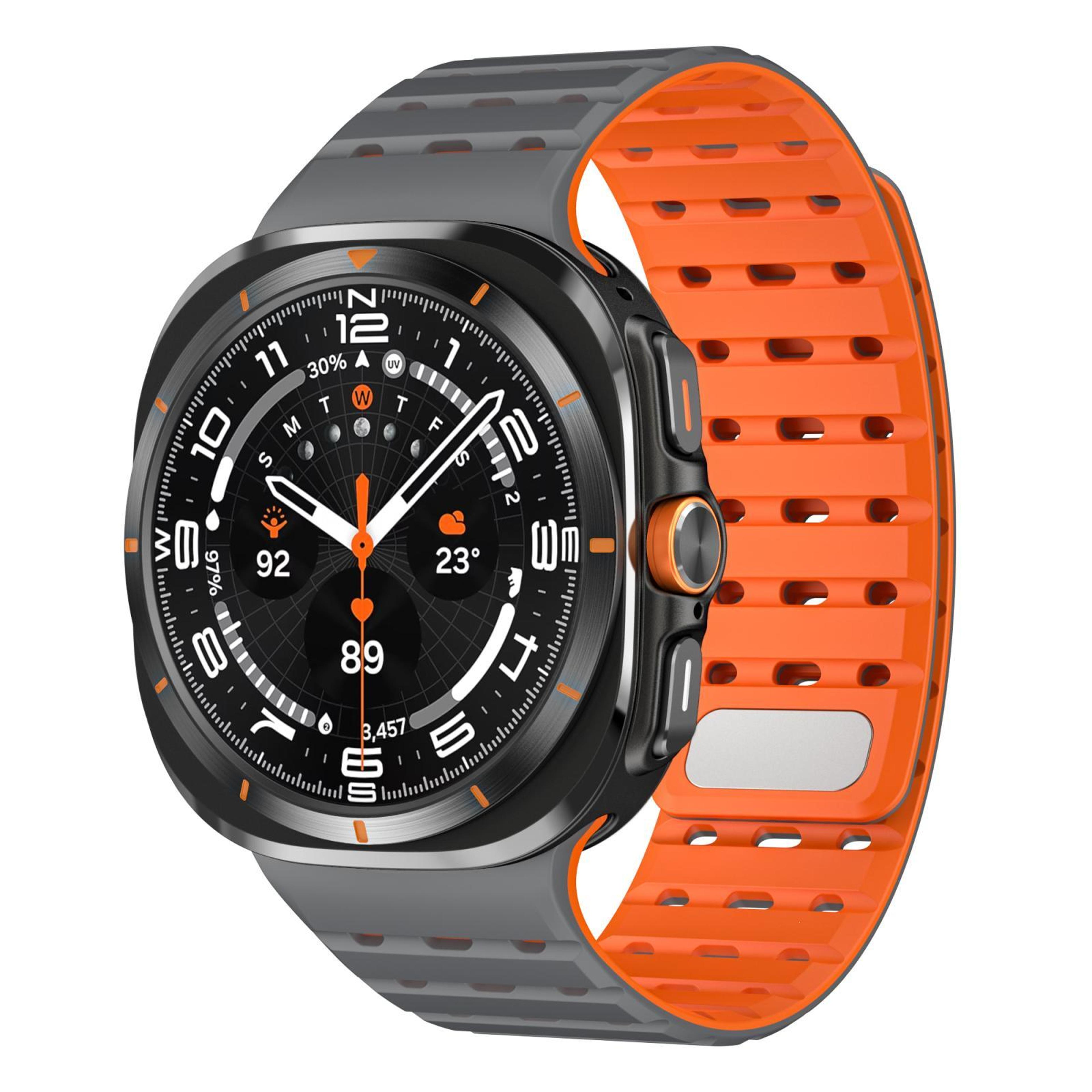 samsung galaxy watch ultra magnetic silicone watch band breathable adjustable sport strap