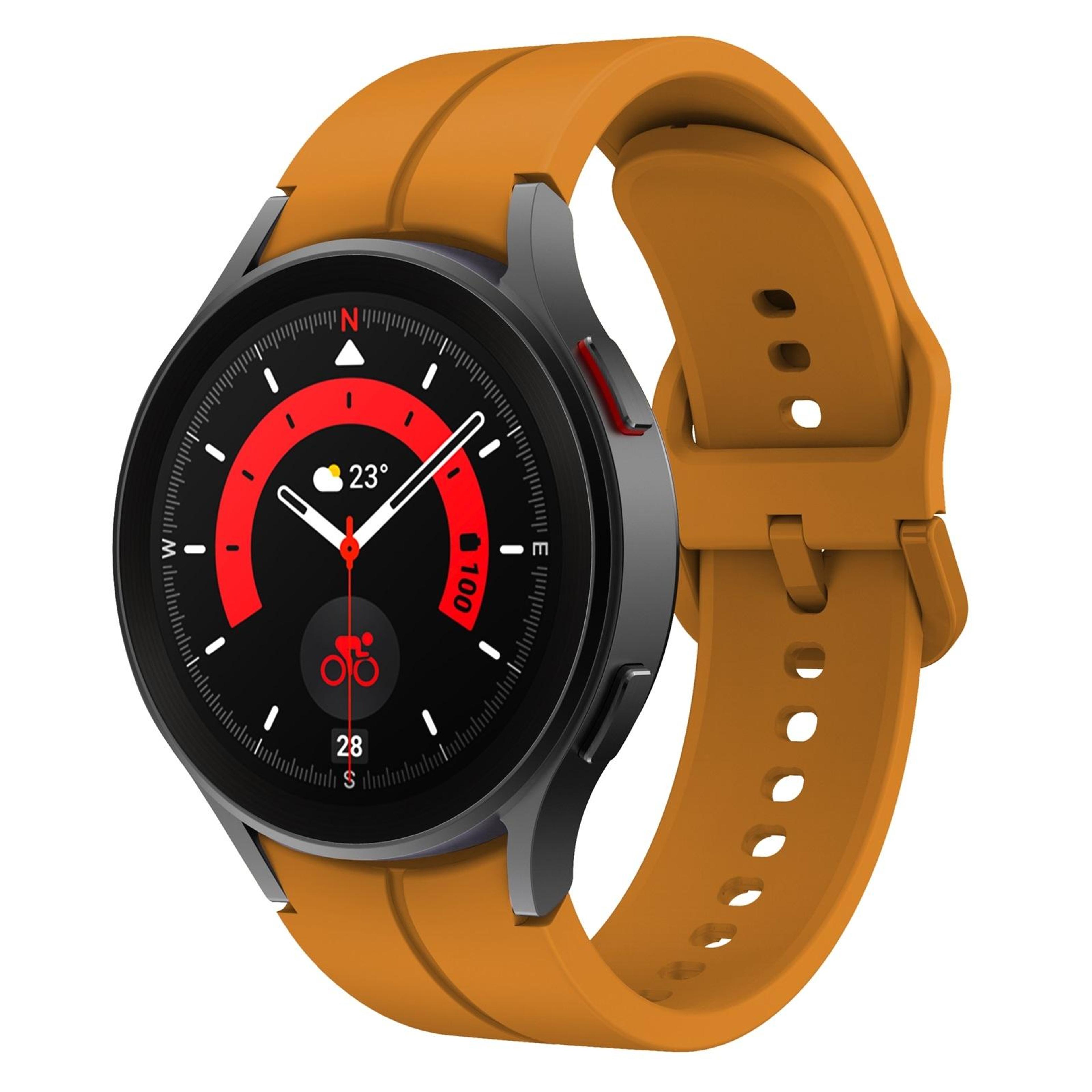 samsung galaxy watch 5 pro 45mm silicone watch band adjustable replacement strap with colorful buckle