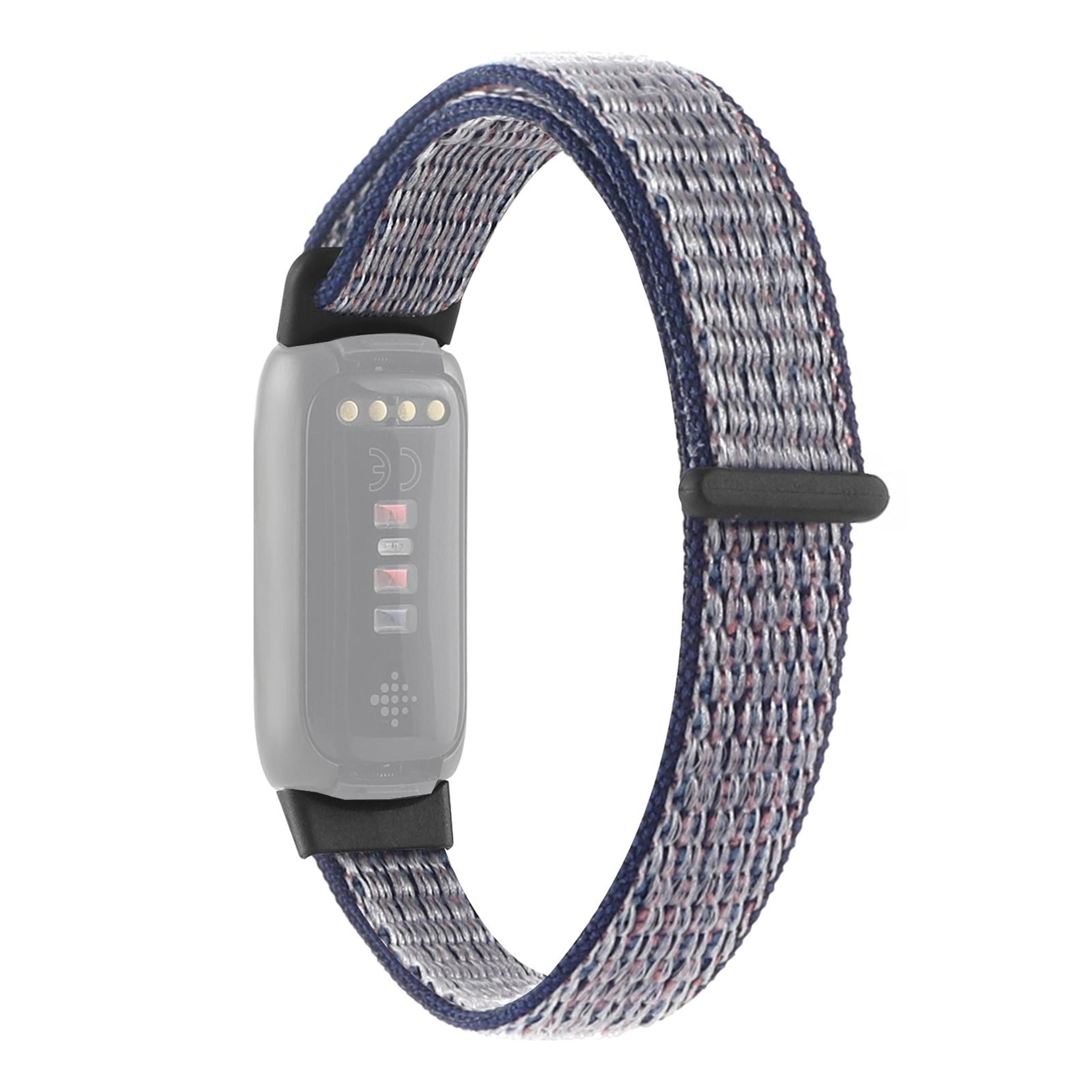 fitbit luxe nylon loop strap adjustable replacement watch band breathable sport wristband