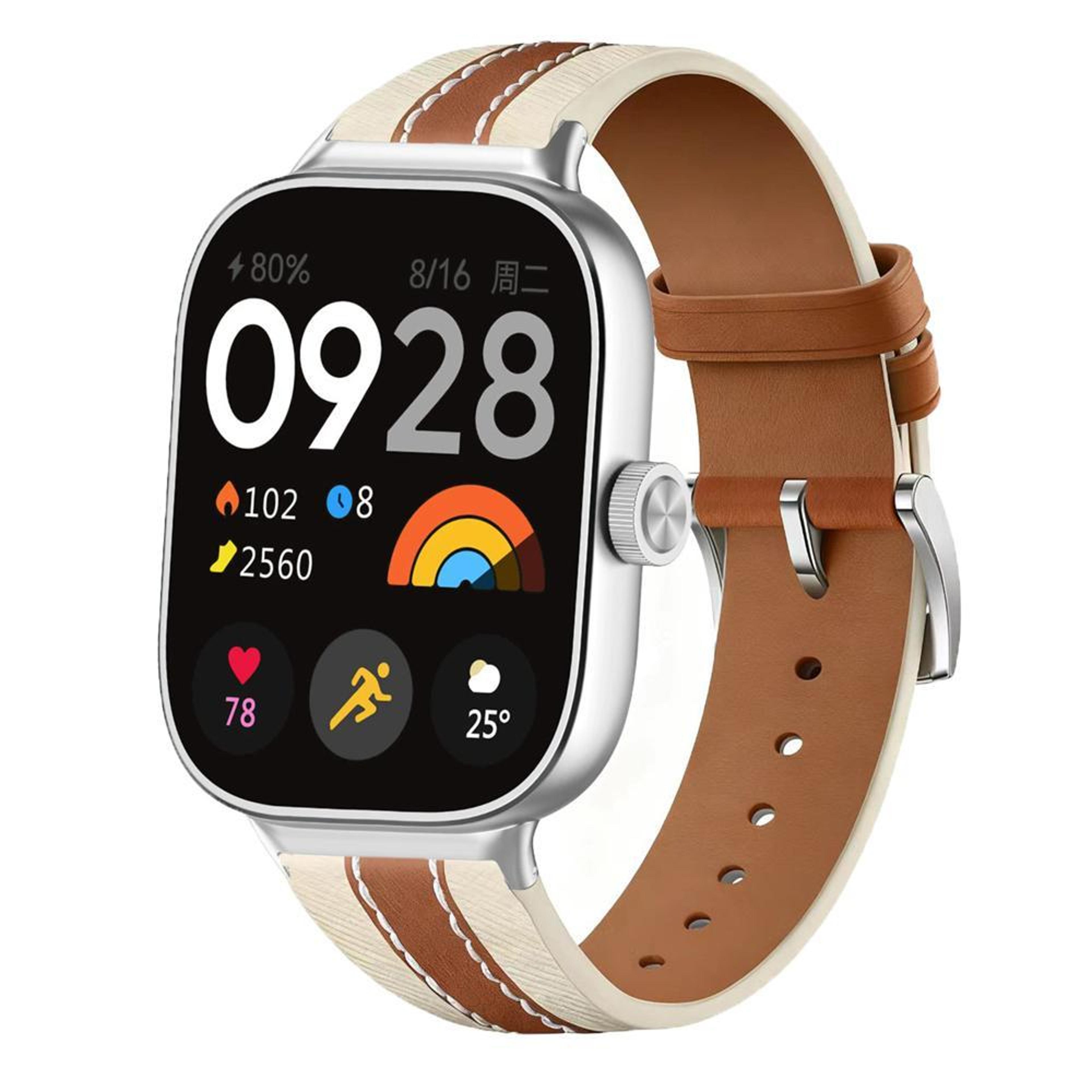 xiaomi band 10 pro redmi watch 6 5 genuine leather watch band color block saddle strap