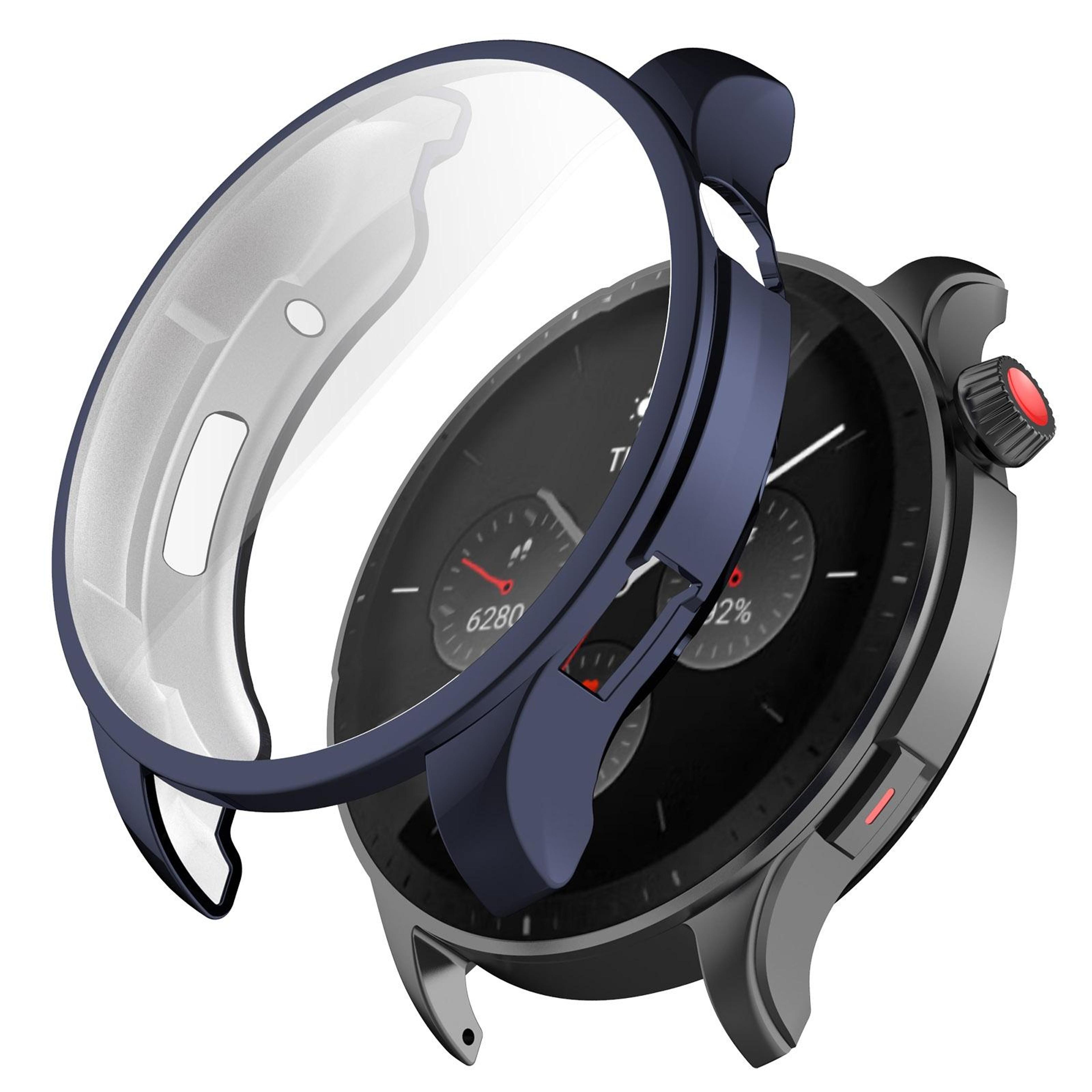 amazfit gtr 4 tpu watch case full coverage screen protector protective cover