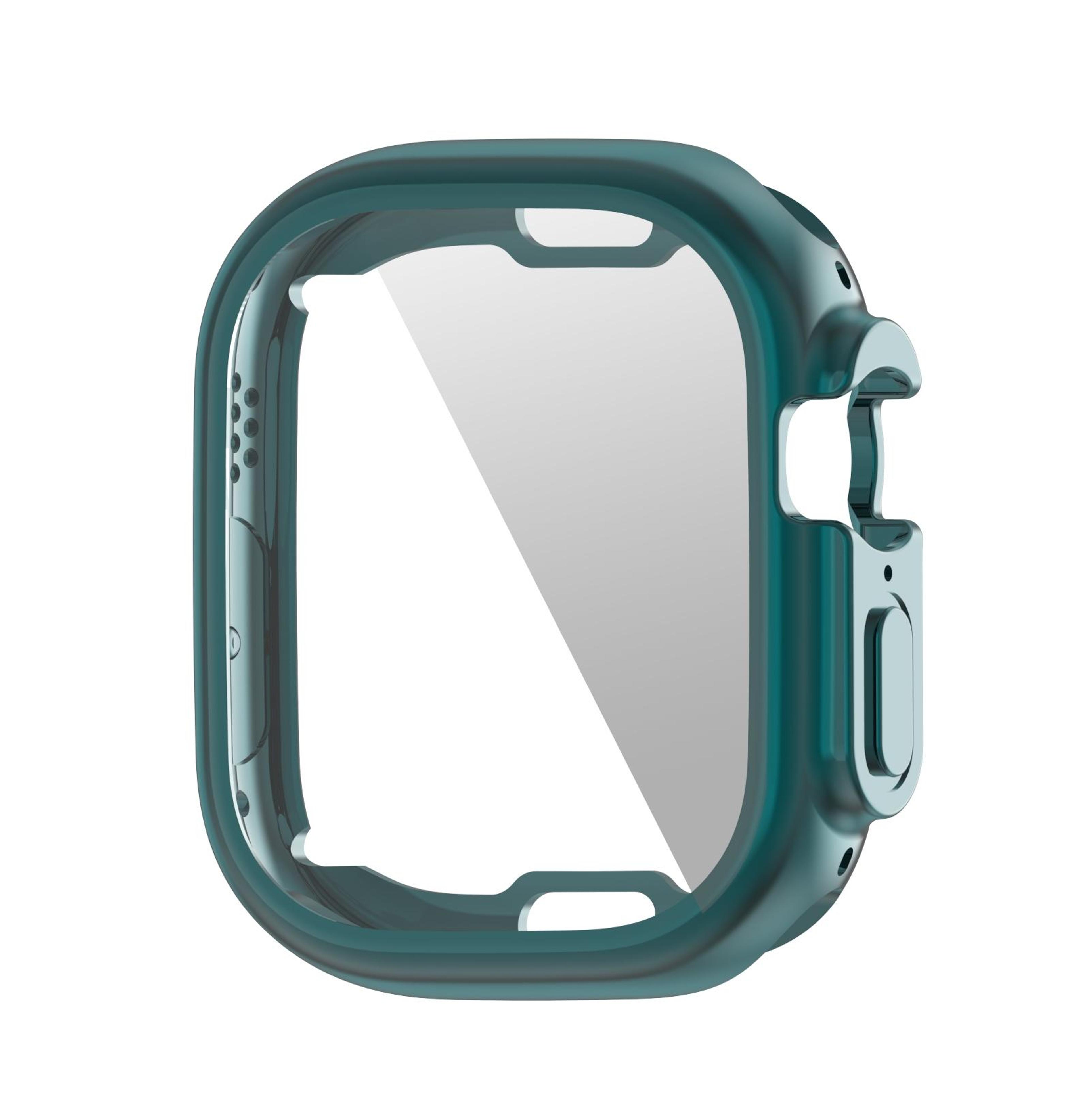enkay apple watch ultra case 49mm electroplated tpu cover with built in screen protector for ultra 3 2 1