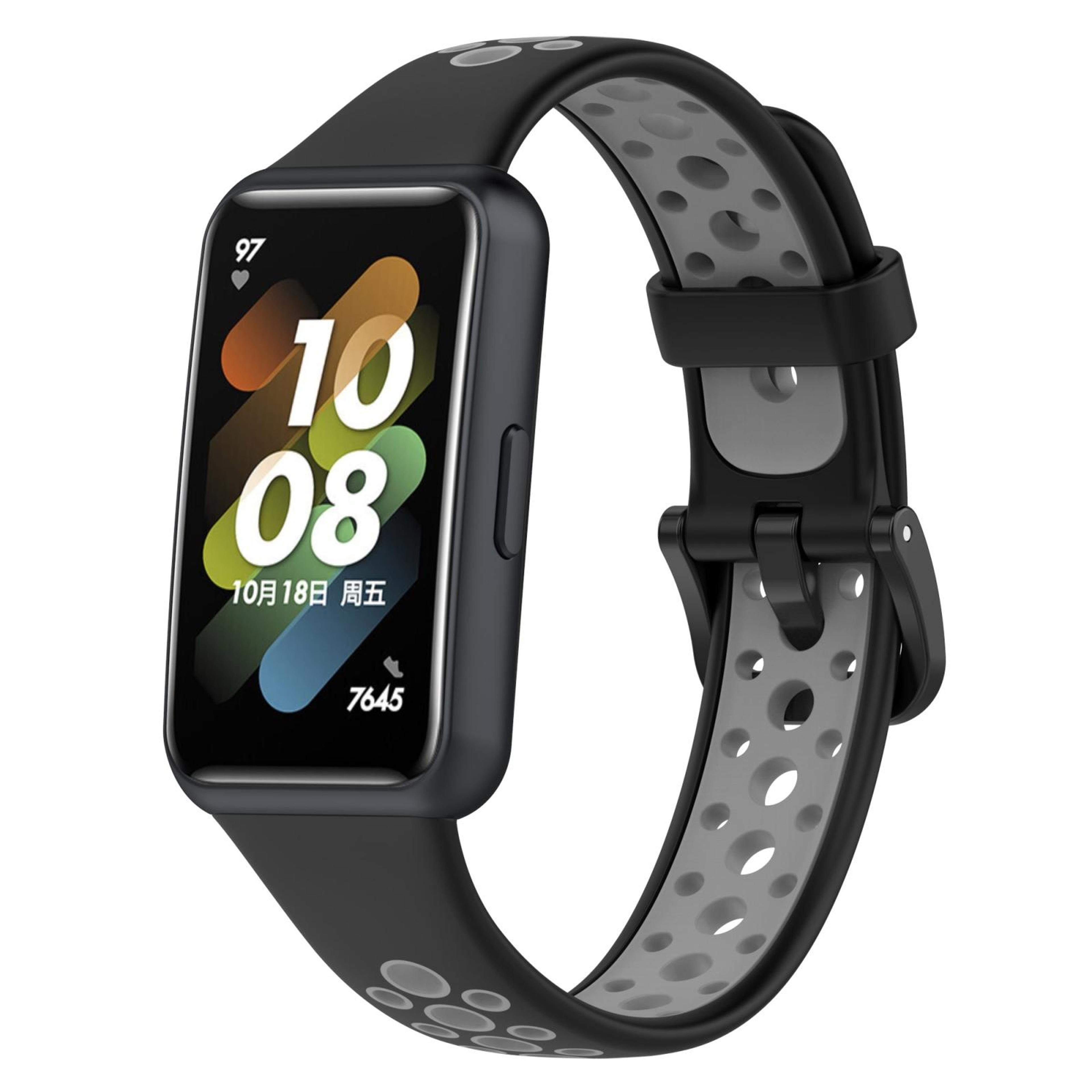 huawei band 7 7 nfc silicone watch band two color breathable watch strap