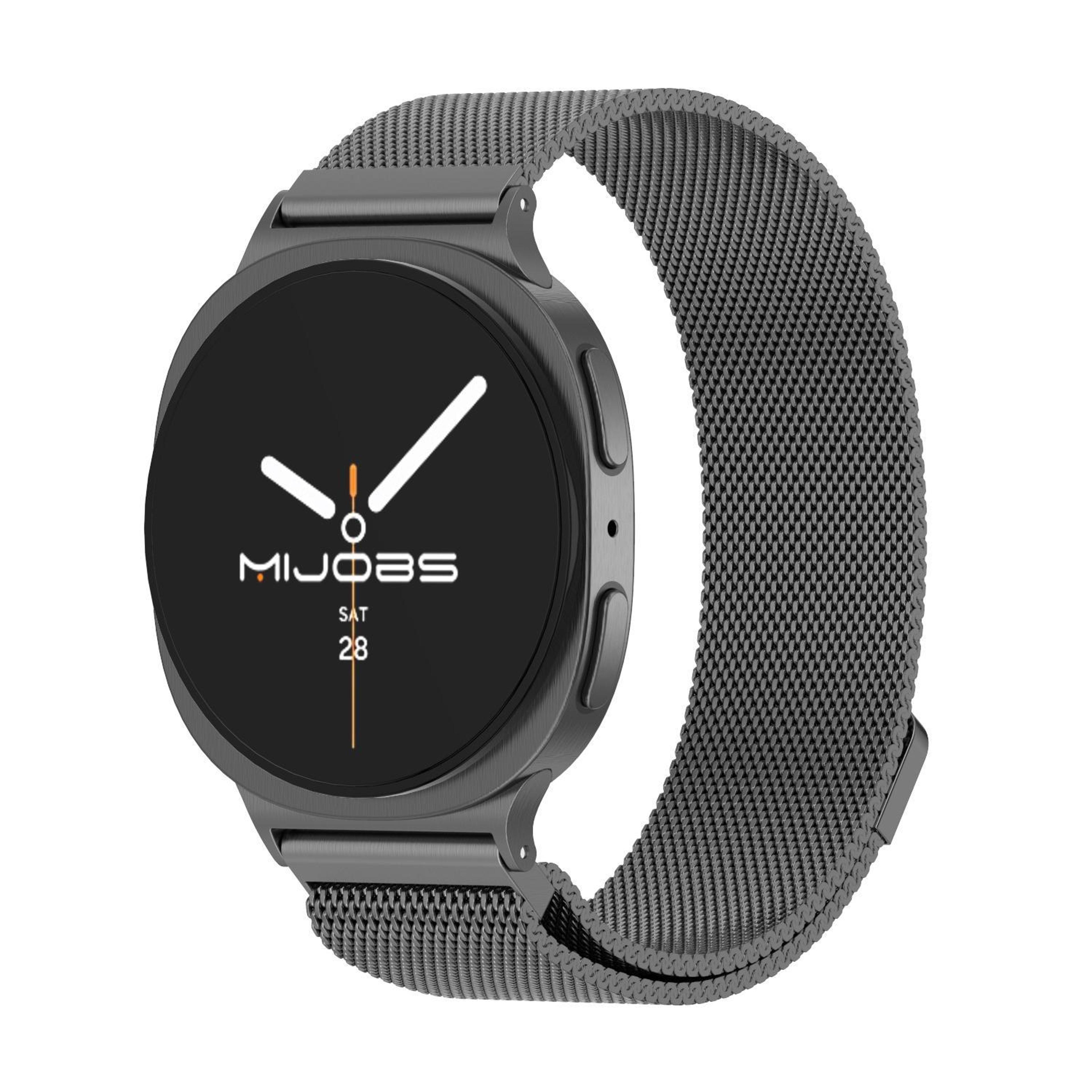mijobs samsung galaxy watch8 classic milanese magnetic watch band stainless steel mesh strap
