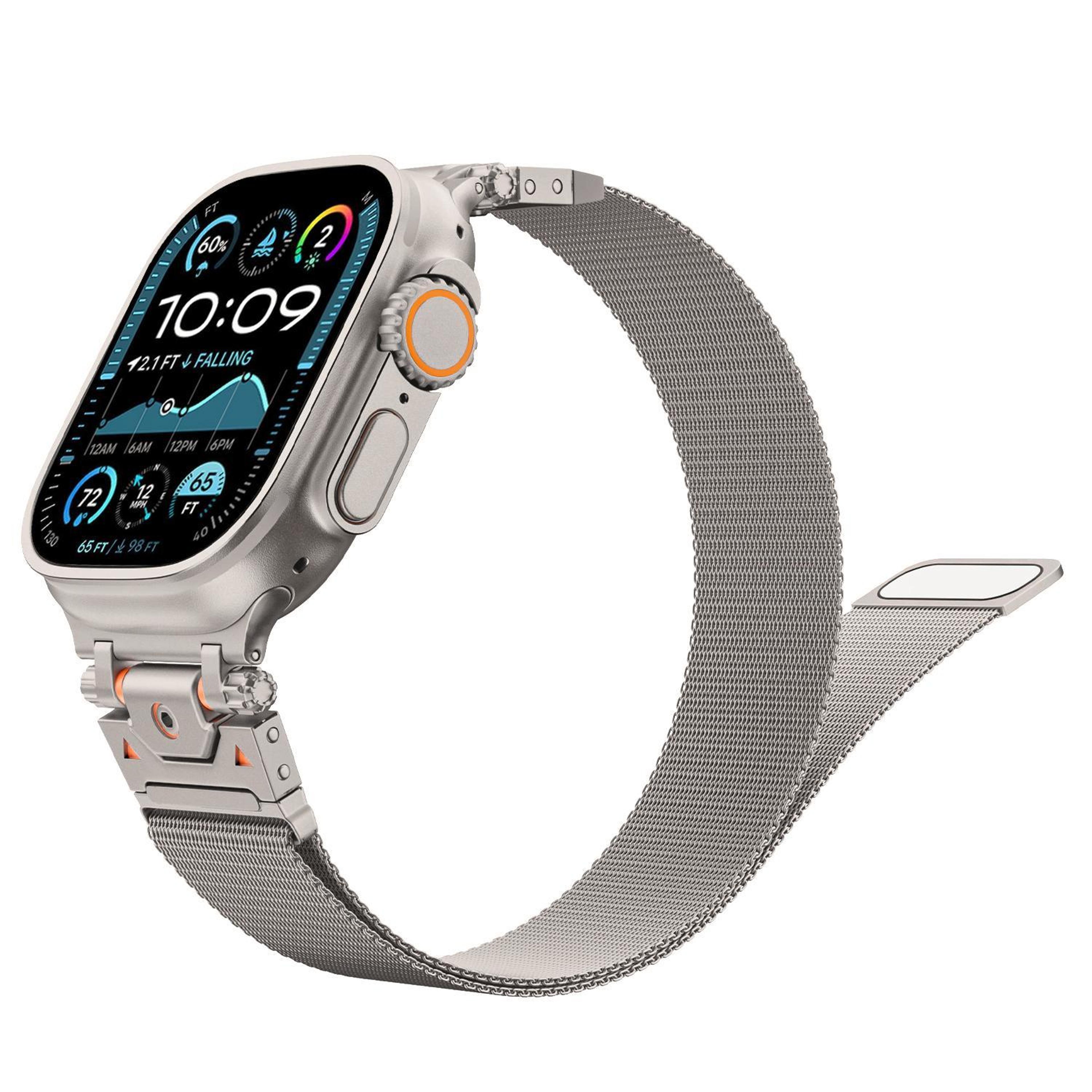 apple watch milanese magnetic stainless steel watch band