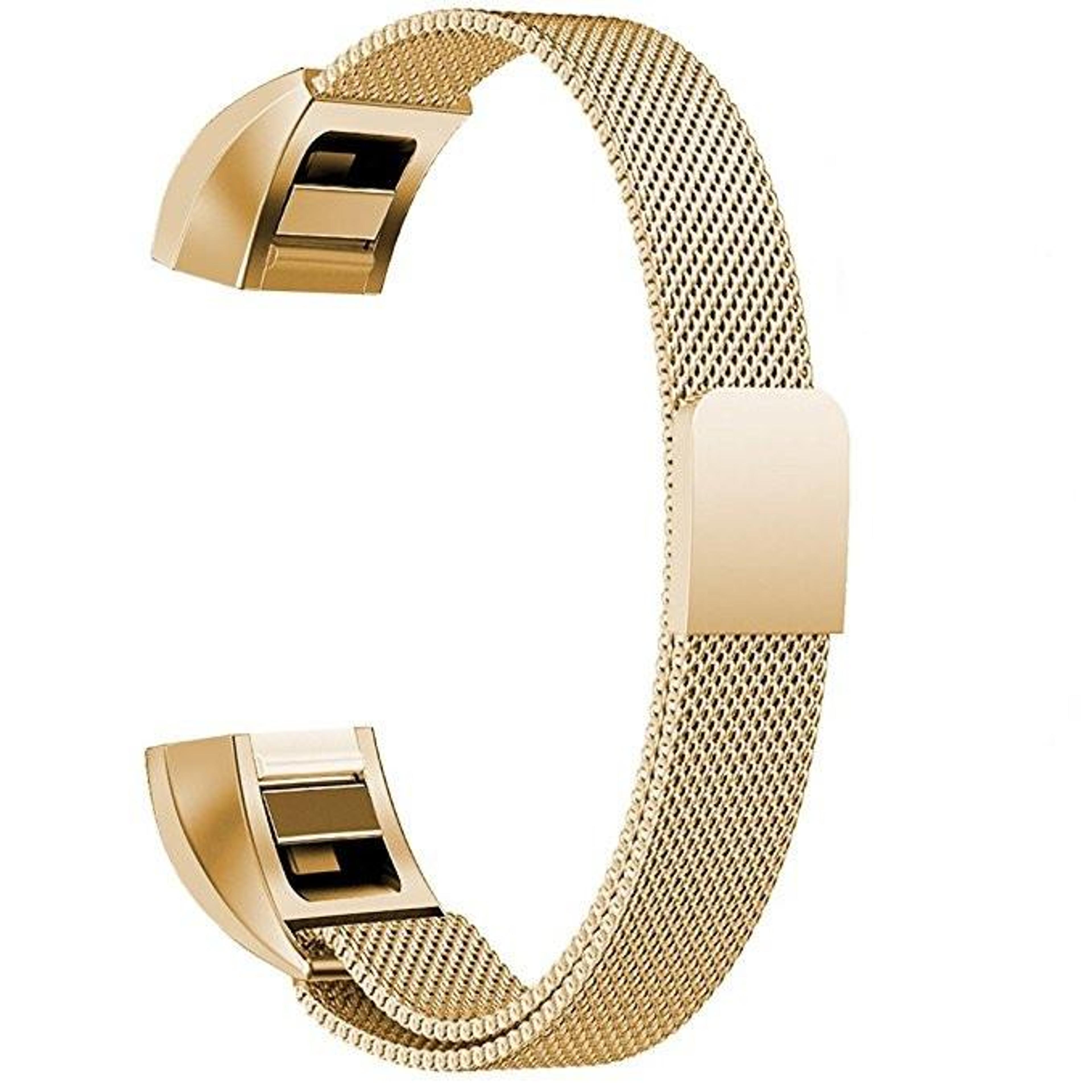 fitbit alta magnetic watch band stainless steel mesh replacement strap for small wrists