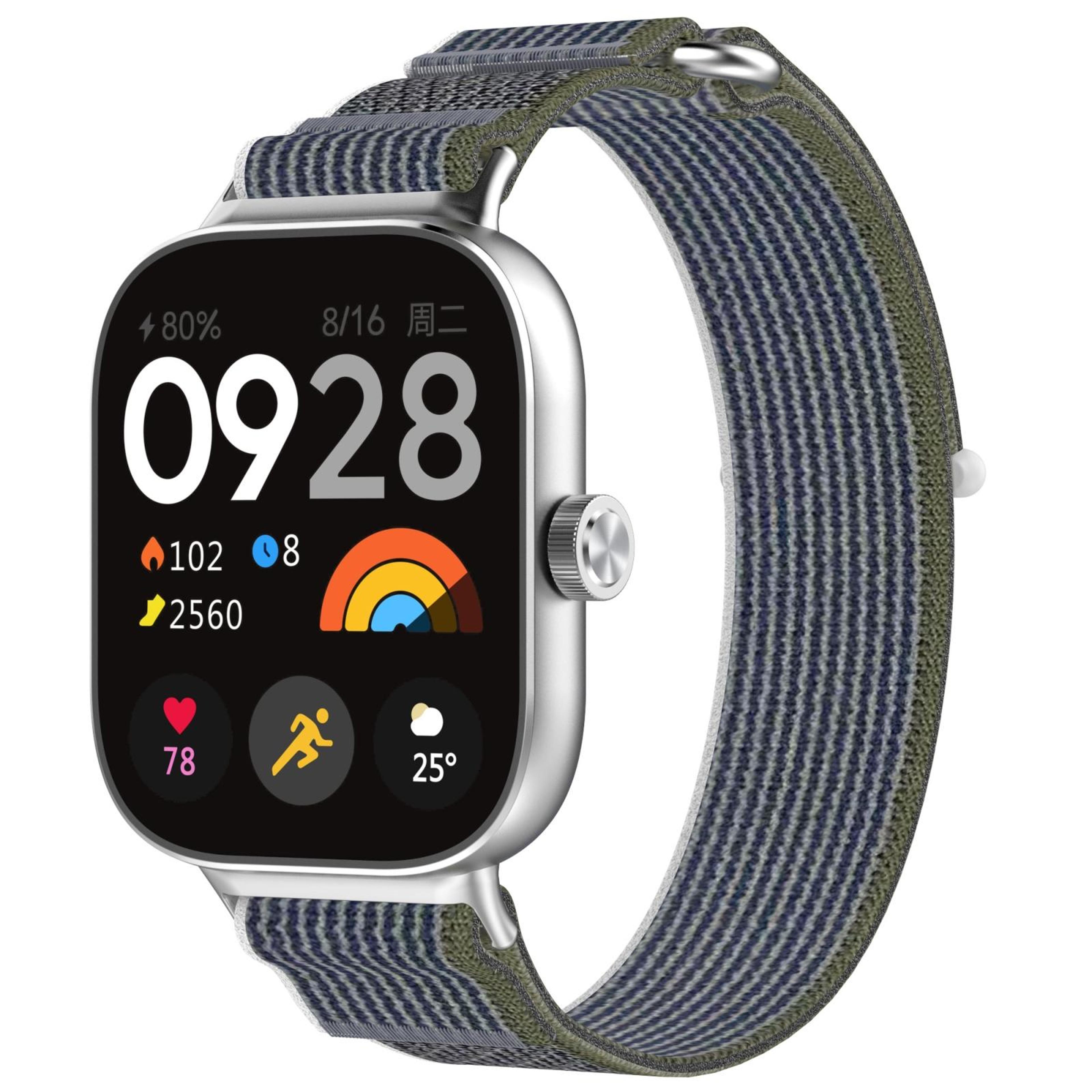 redmi watch 5 esim nylon watch band breathable hook and loop replacement strap