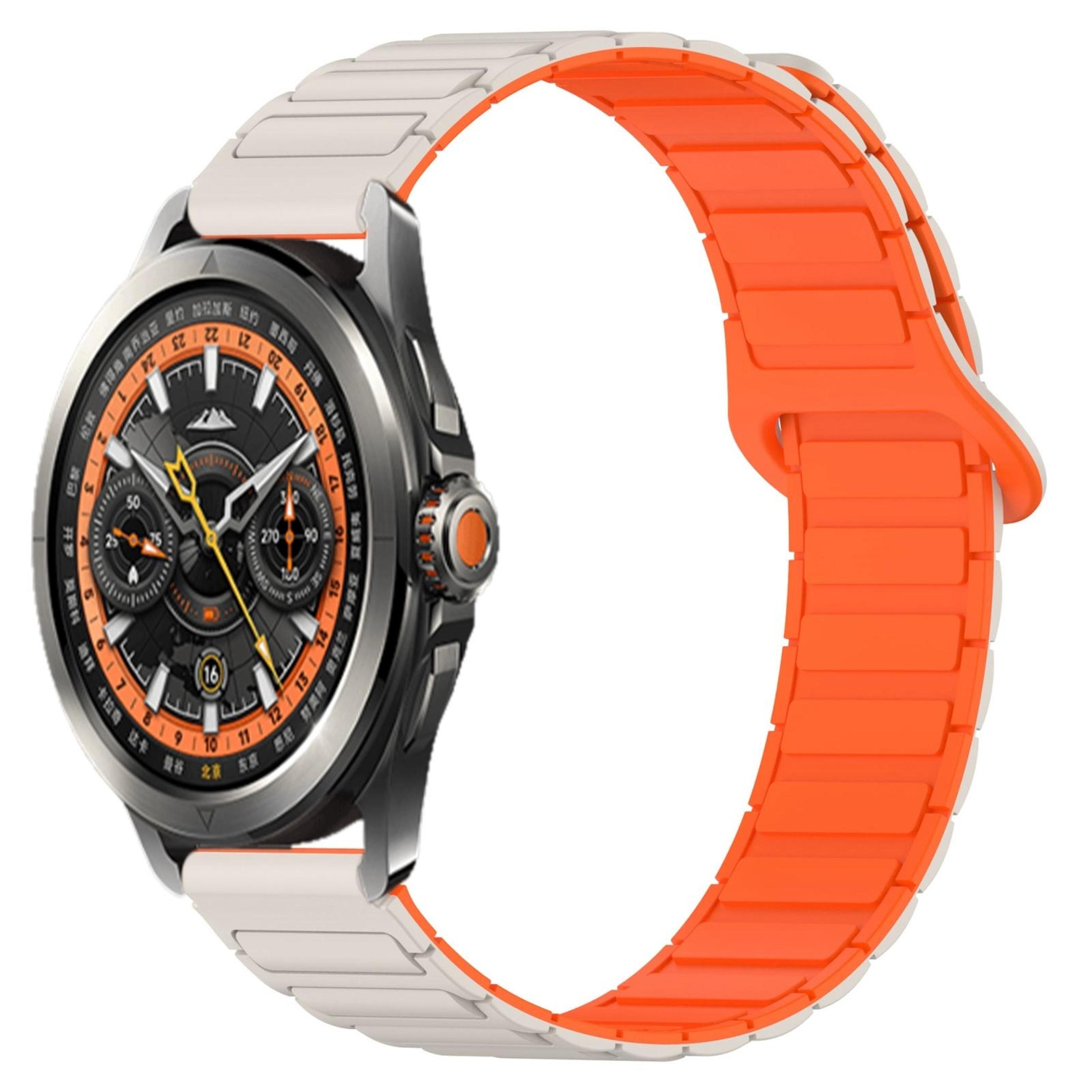 xiaomi watch s4 sport 22mm silicone watch band dual color magnetic buckle replacement strap