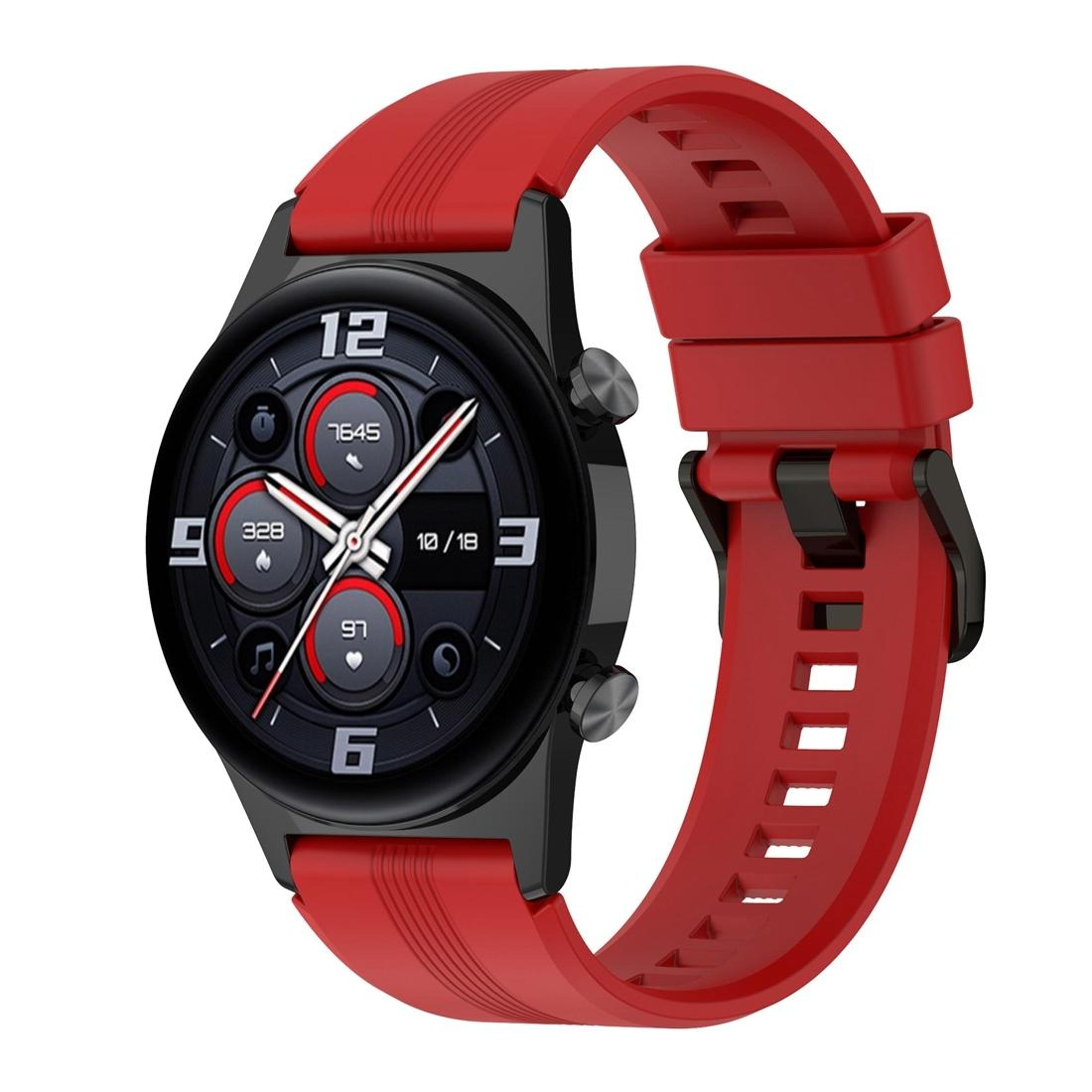 honor watch gs 4 silicone watch band with stainless steel buckle adjustable replacement watch strap