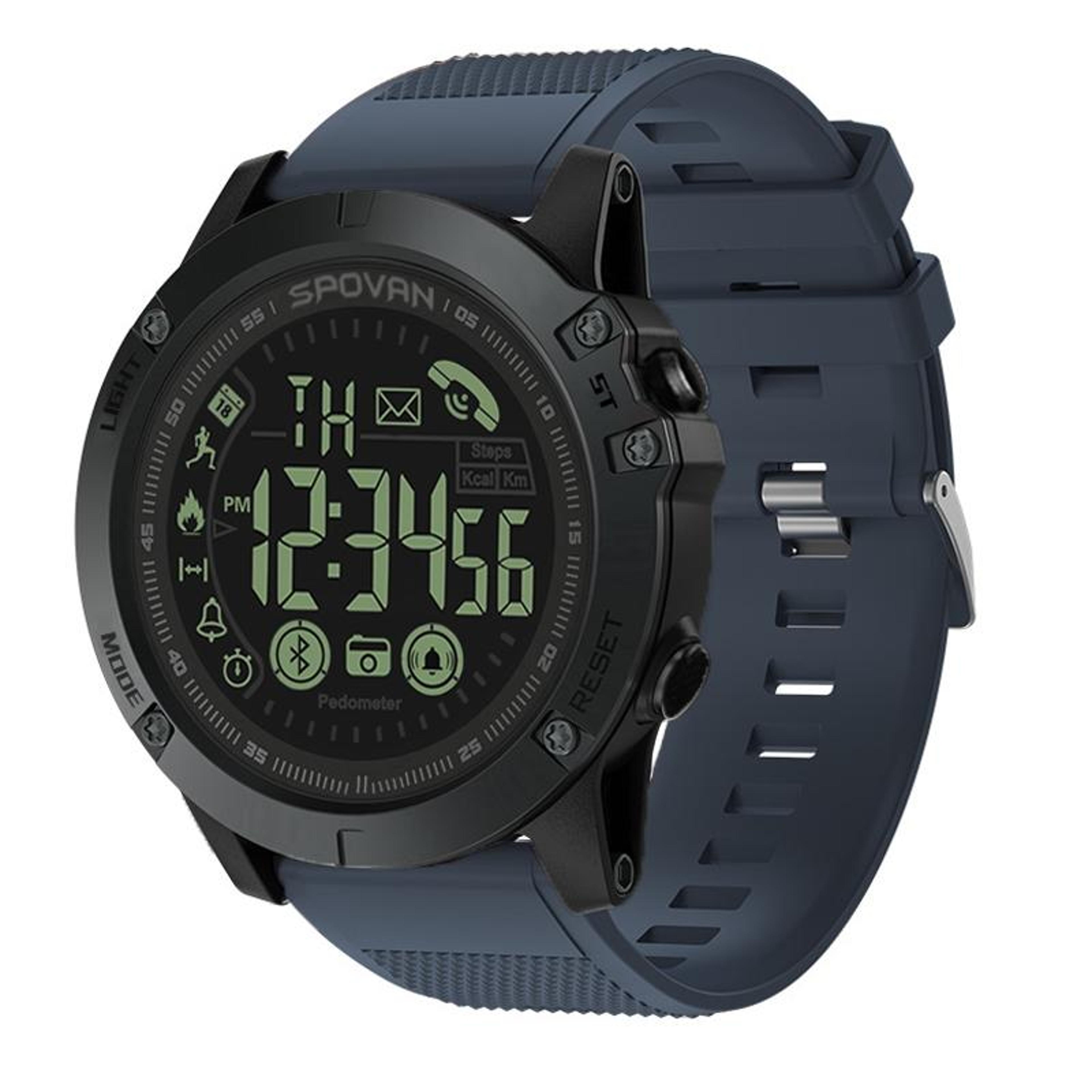 spovan pr1 outdoor smart watch 50m waterproof bluetooth sports fitness watch