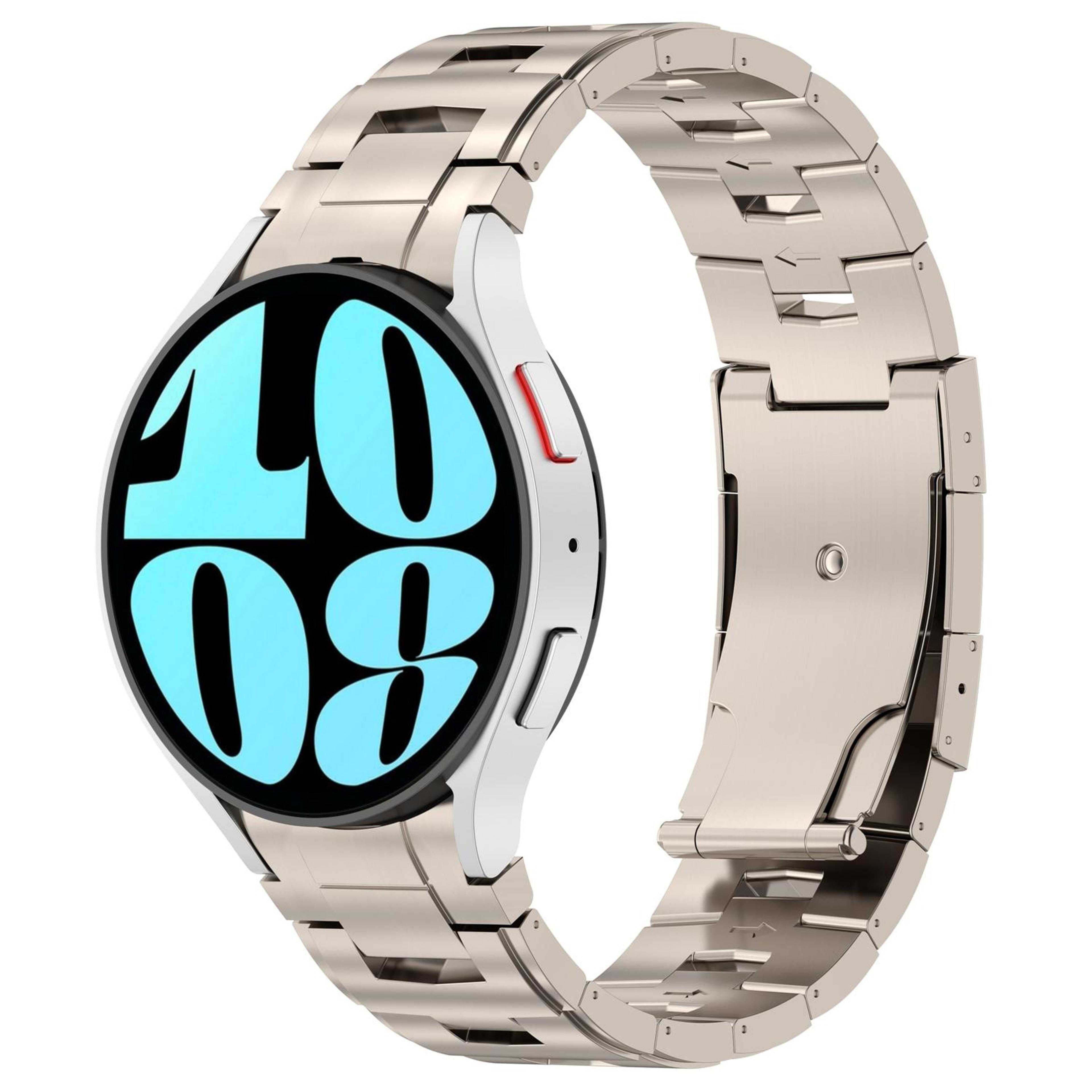 samsung galaxy watch 6 5 pro 4 pure titanium watch band button style metal replacement strap